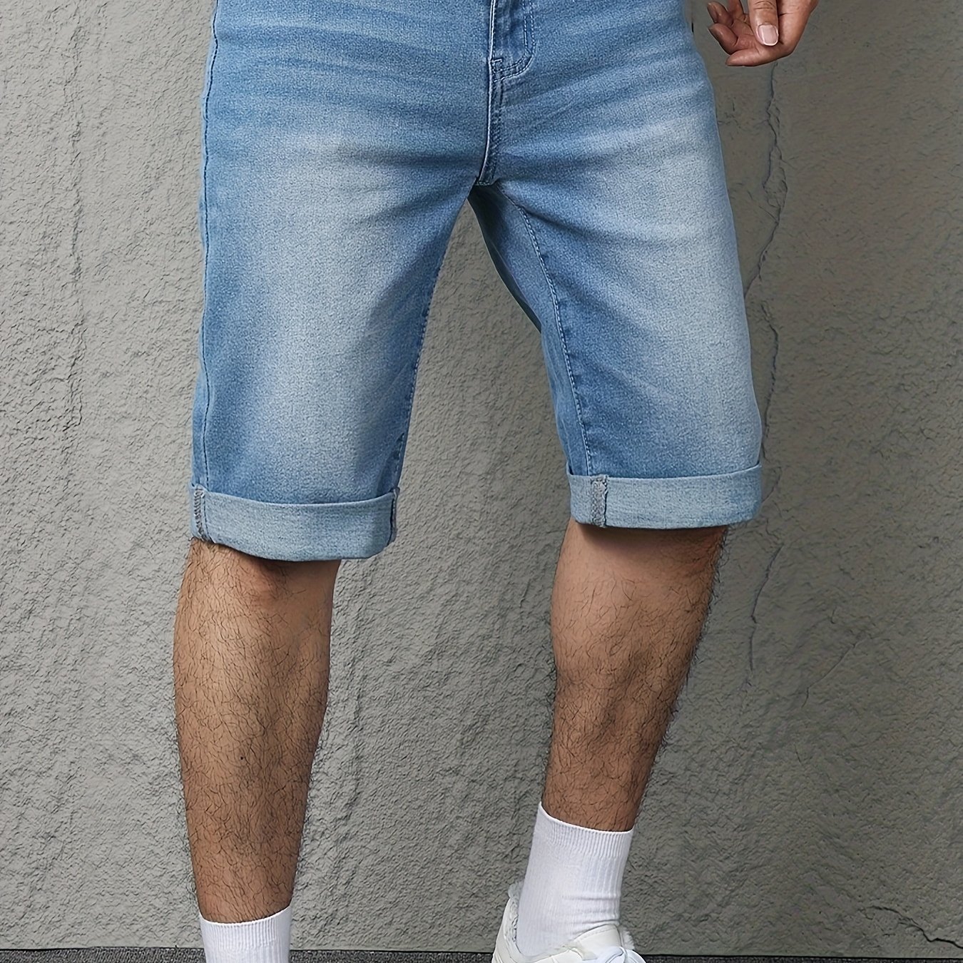 Image of Men's Fashion Stretch Denim Capris