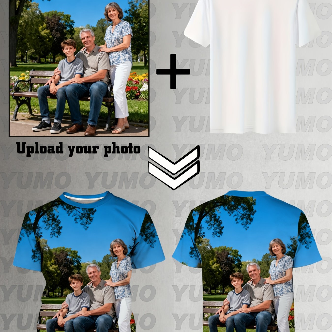 TEMU A Photo And Customize A T-shirt With Front And Back Printing. Wear Precious Parent-child Moments On Your Body And Create Your Own Unique