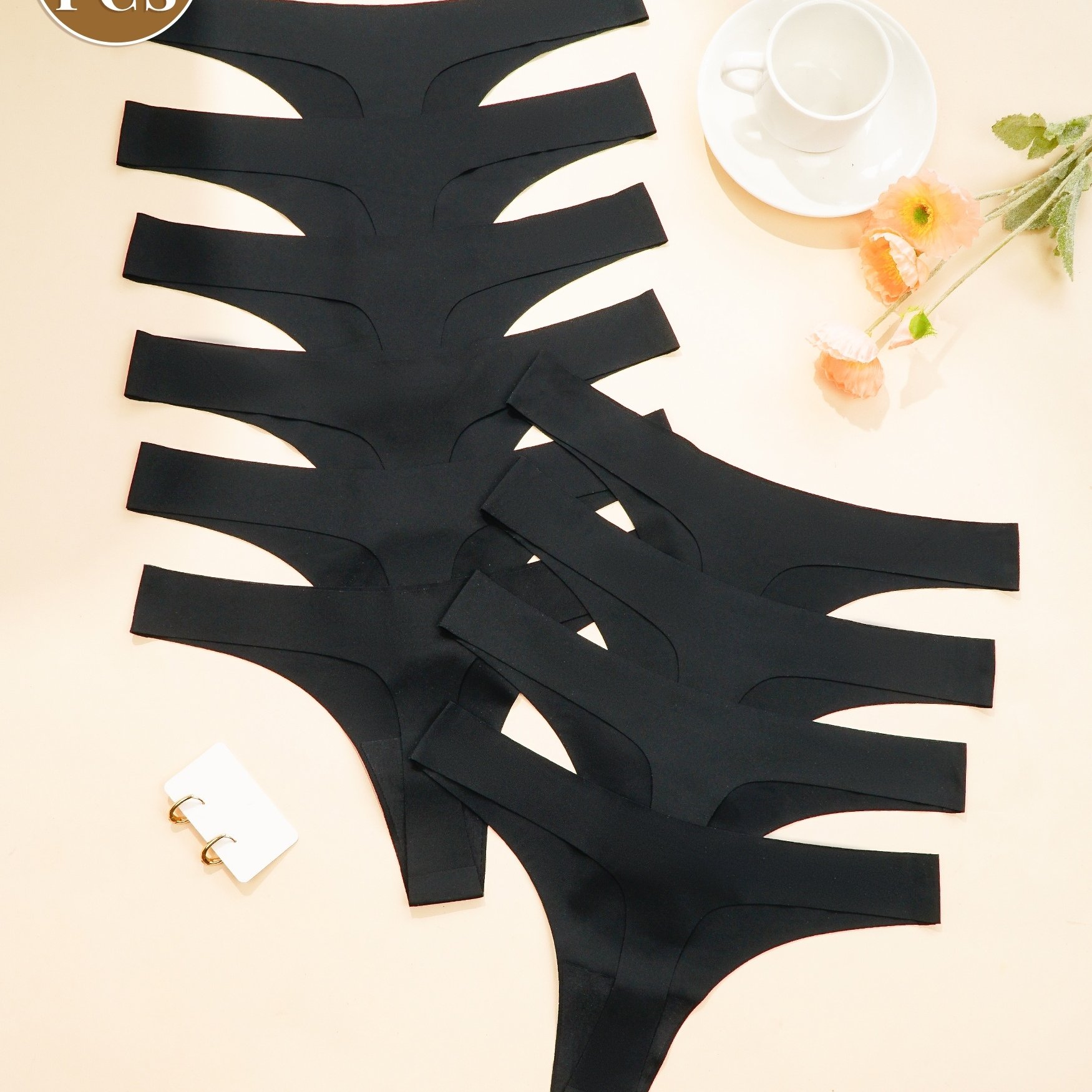 E-shop 10 Stk. Damen-Unterwäsche mit niedrigem Bund, atmungsaktive & weiche nahtlose Unterwäsche, leichte Unsichtbare Slips für Frühling & Sommer,