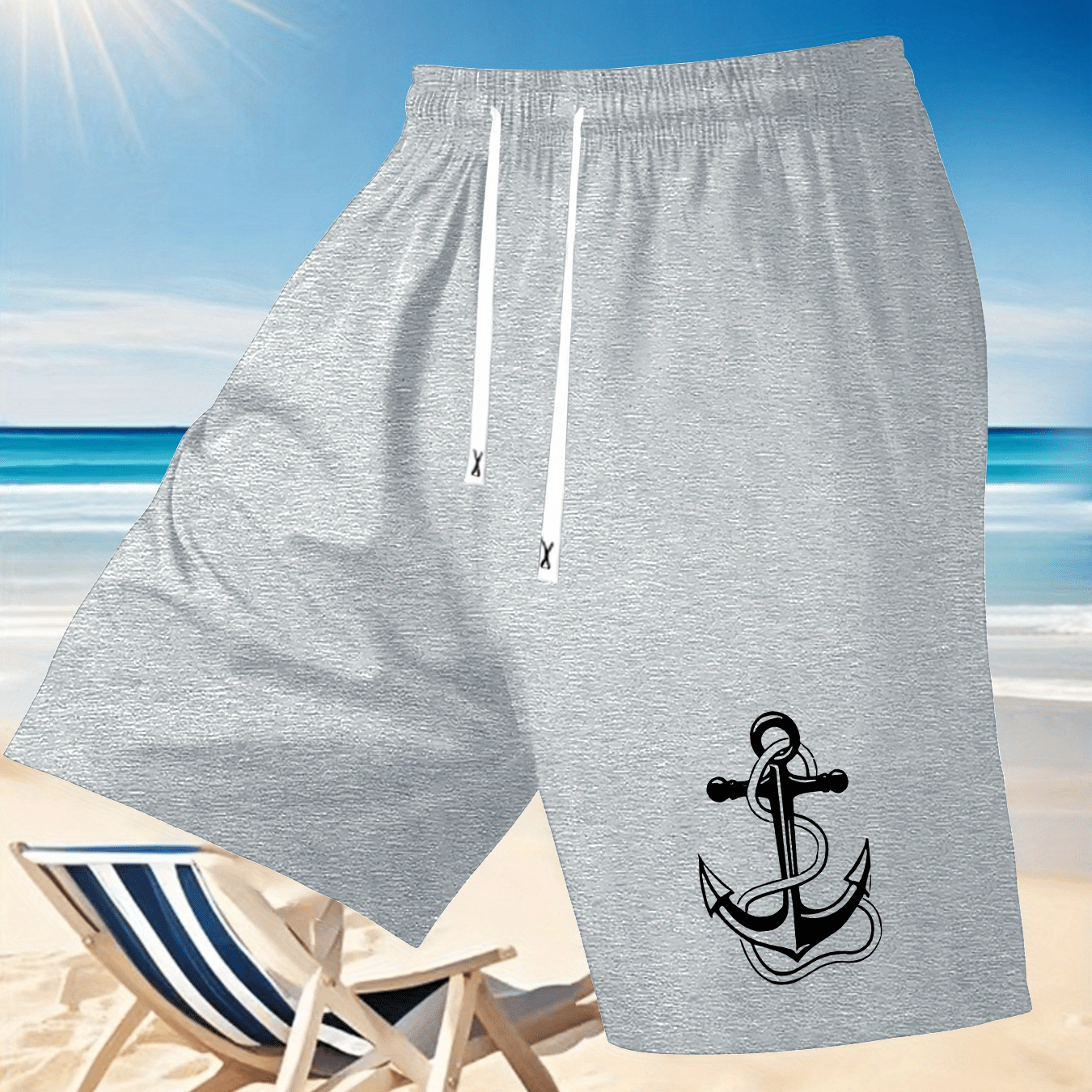 Casual Summer Shorts For Men Featuring An , Perfect For The Beach