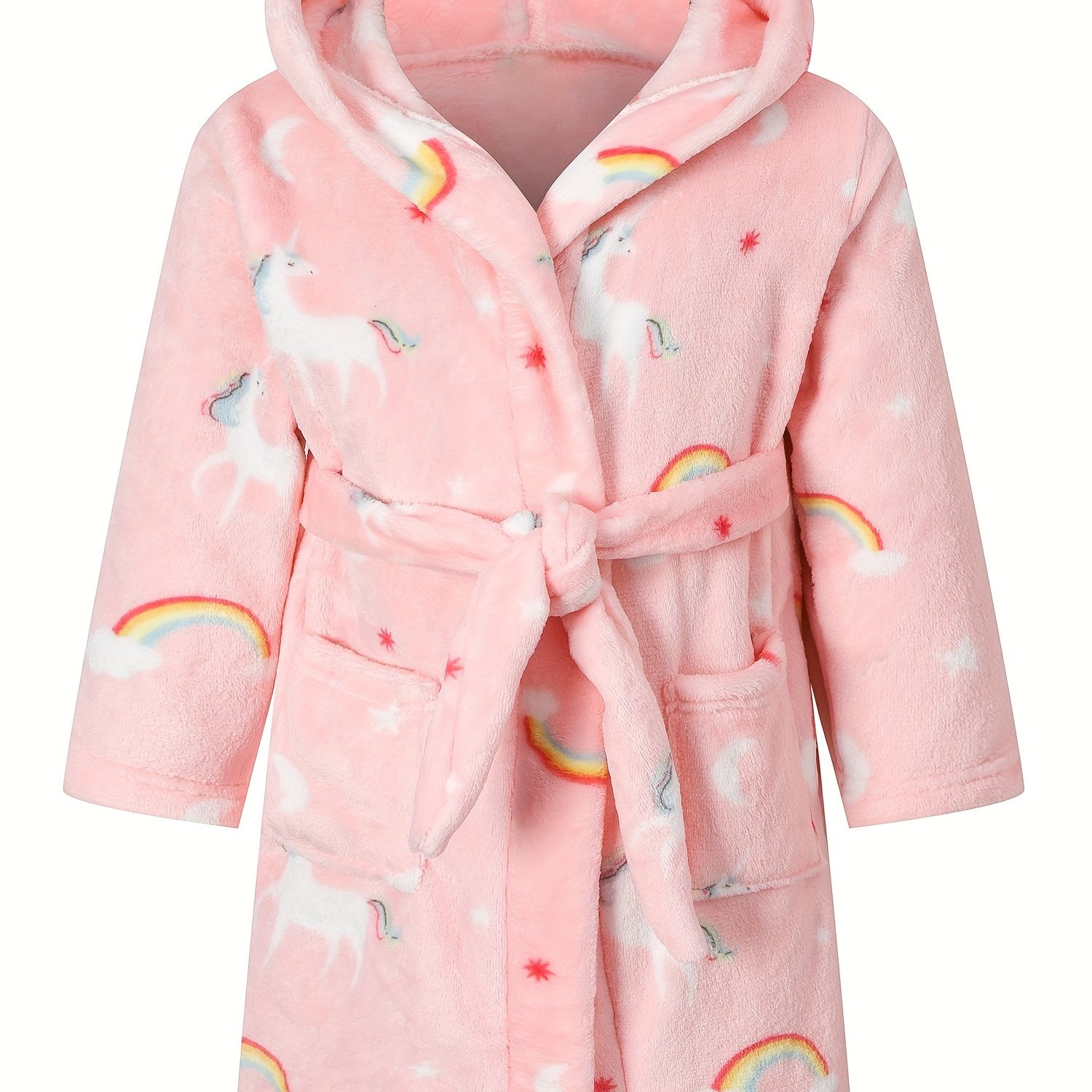 Accappatoio Bambino Flanella Unisex Con Cappuccio - Pigiama Morbido Per Bambini E Ragazzi - Foto 9