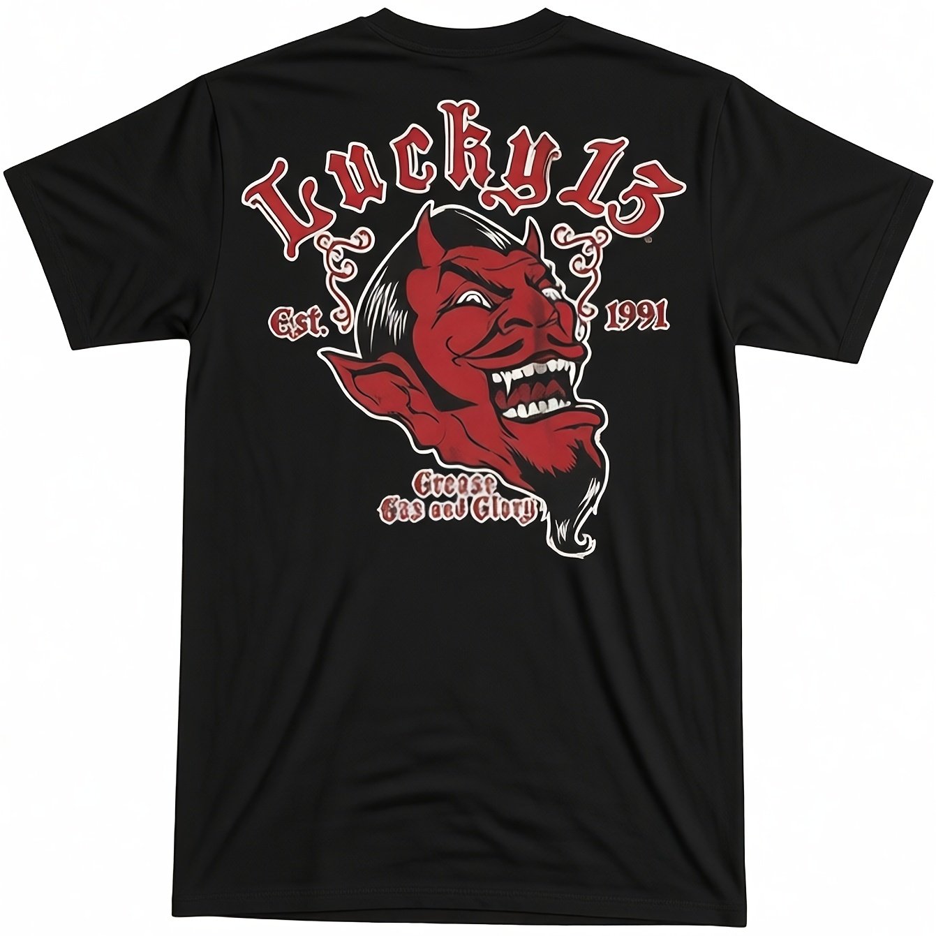 [rockabilly Style] Men's Grease Graphic T-shirt - Black, 100 Neck Short Sleeve Tee With Rockabilly Design, Perfect For Casual , Plus Size
