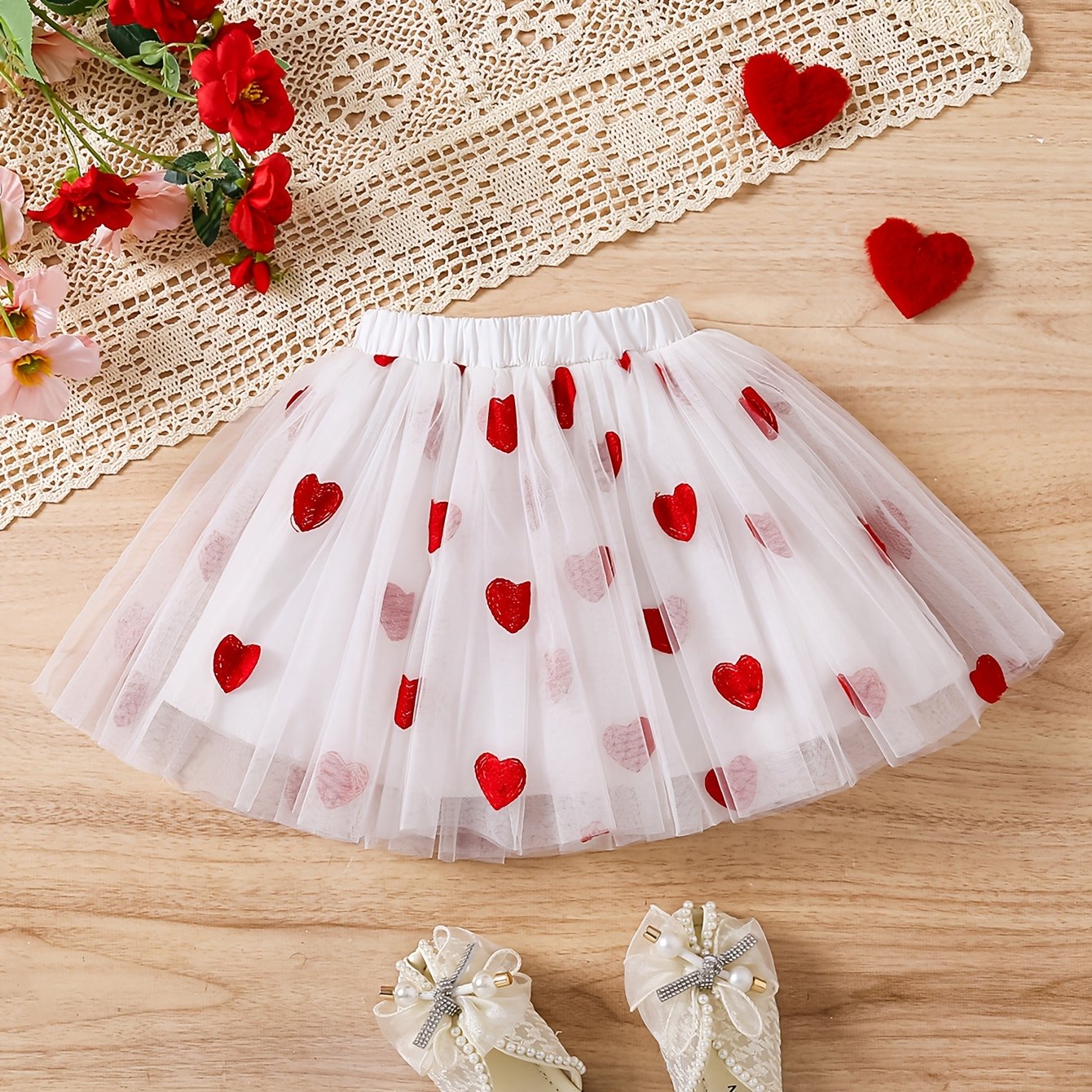 Image of Easter Gift Girls' Clothing Children's Half Skirt Summer Girls' Short Skirt Gauze Skirt Skirt Little Girl Puffy Skirt Versatile Summer Mini Skirt