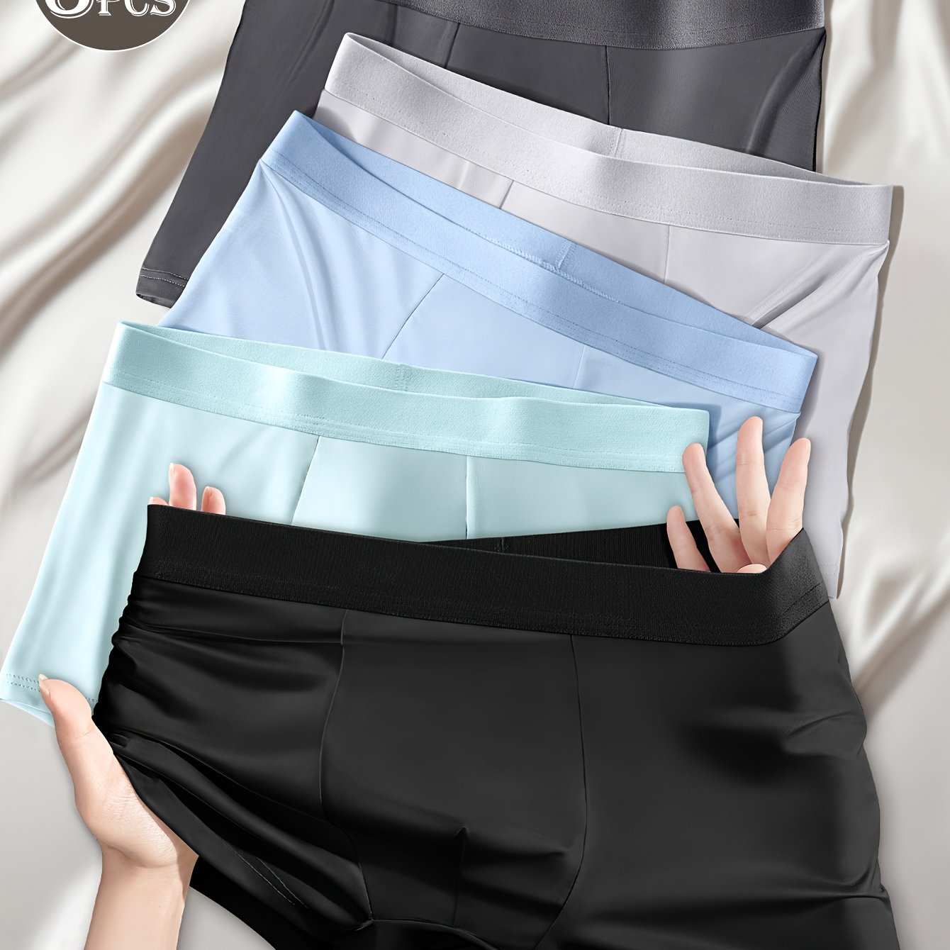 TEMU Random 3pcs Summer Men' Color Underwear, Summer Cooling Underwear, Summer Must-have, Healthy Material, Cool And Quick-dry, Come And Try!