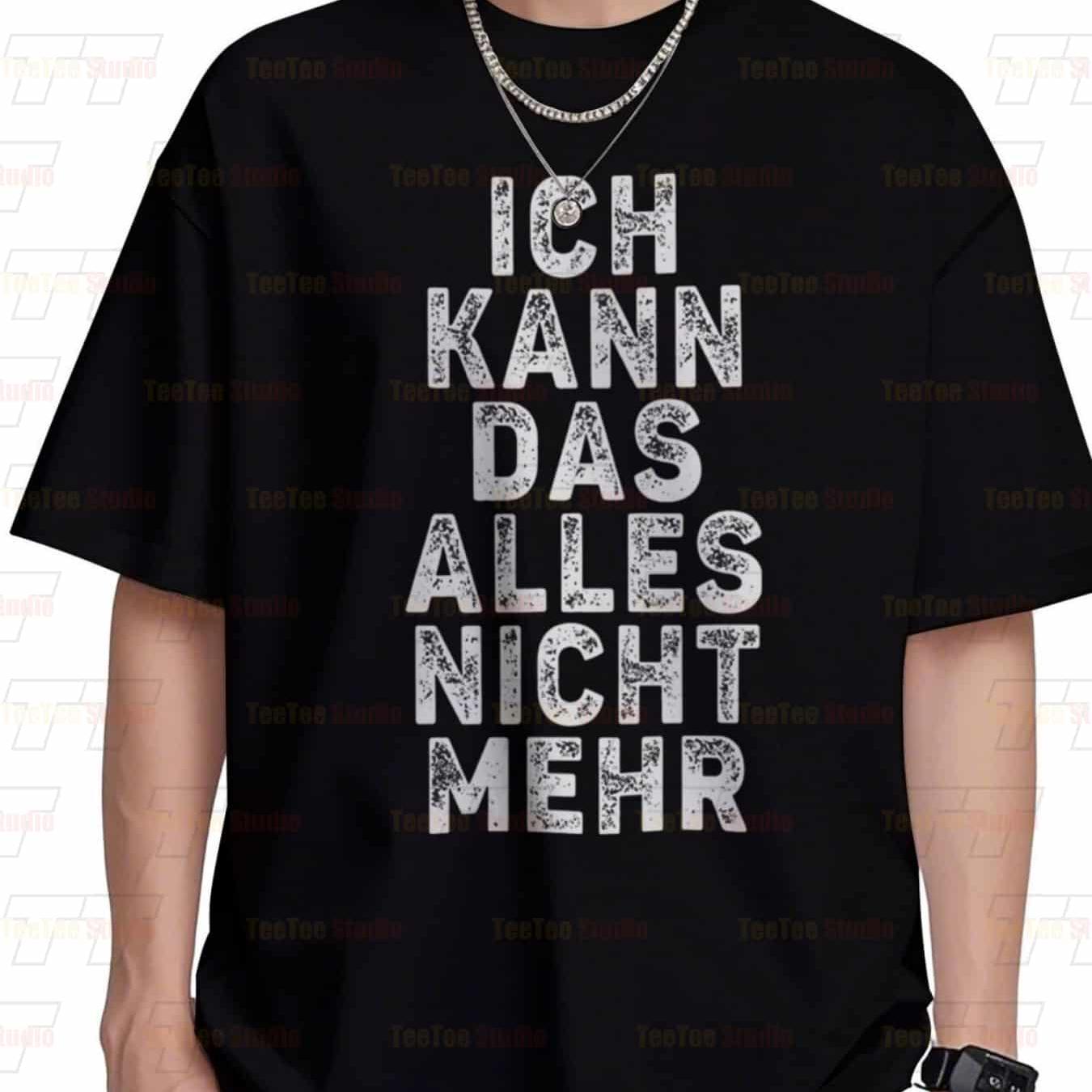 Black T Shirt With The German 'i Take It ' A Perfect For Men And 100% Tee Short Sleeve T-shirt