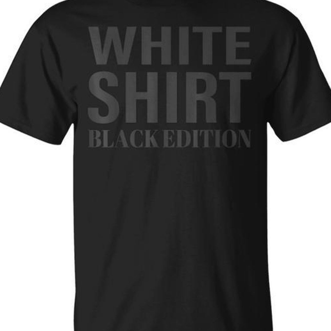 Image of White Shirt Black Edition Unisex T-shirt - Back Print - Men's T-shirt - Crew Neck - 100% - Comfortable And Soft Fabric - Casual Short Sleeve T-shirt