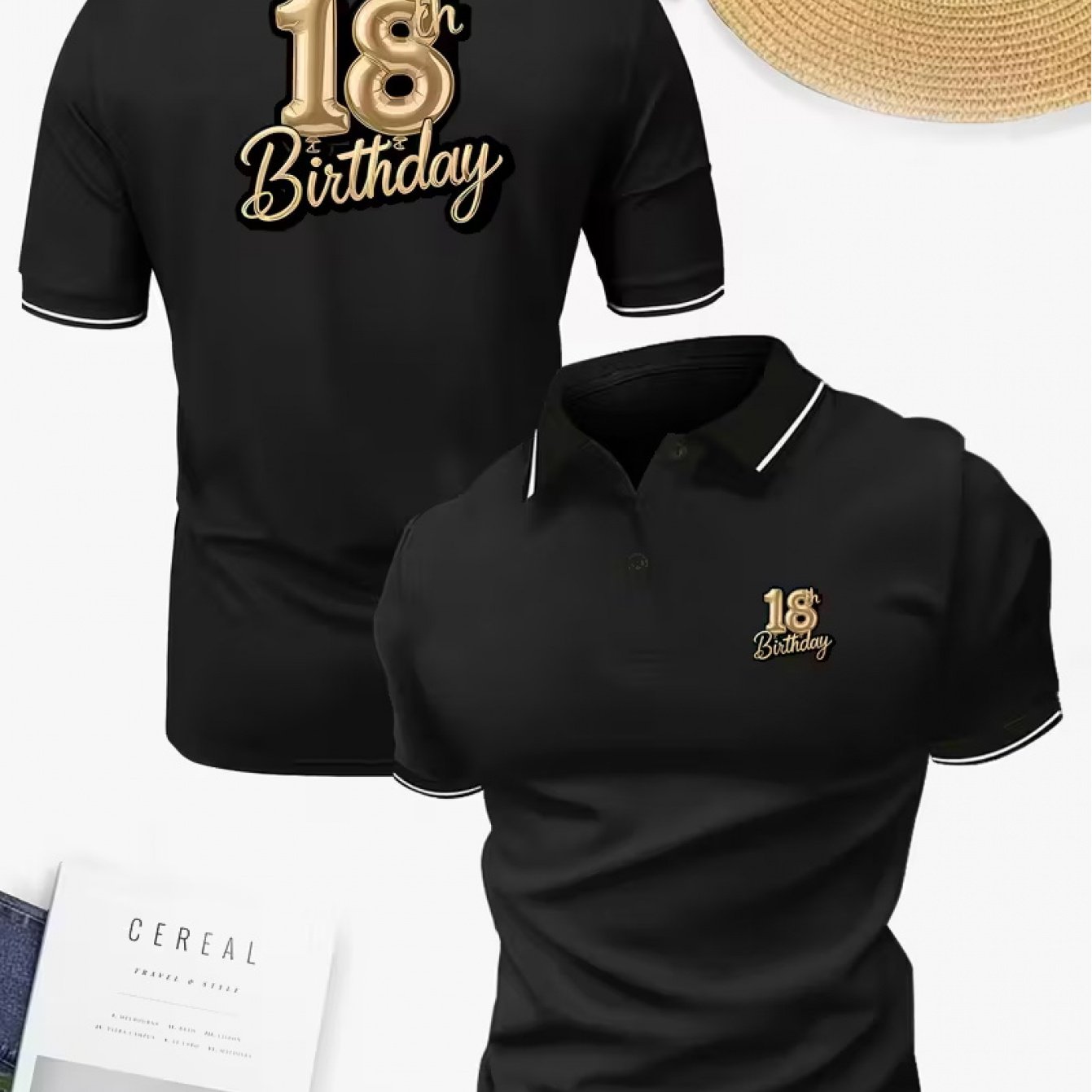 TEMU Men's Lightweight Breathable Short-sleeve Shirt, Button-front Design, Regular Fit For Formal Casual, Golf, And Outdoor Activities, Machine