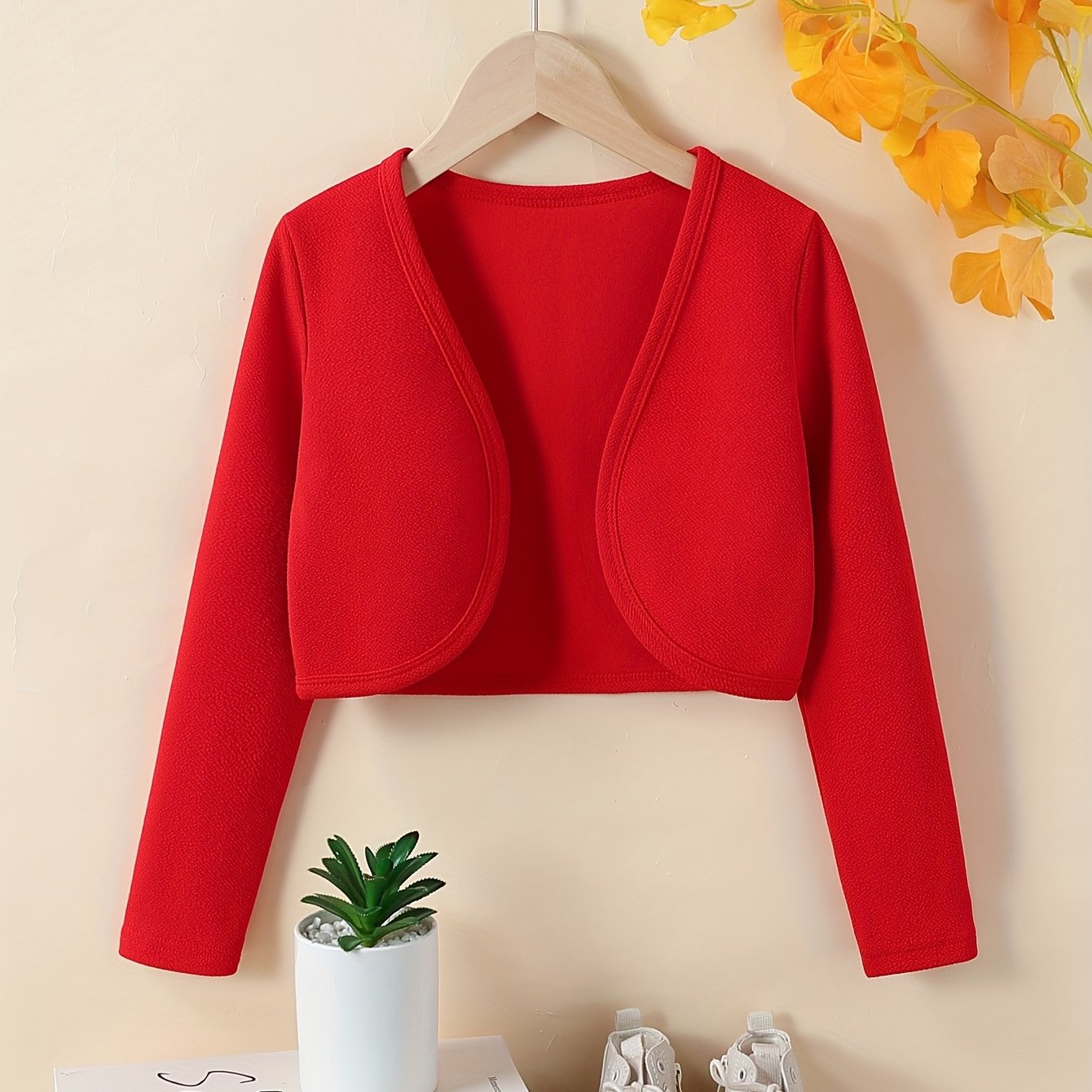 TEMU Cárdigan de punto para niñas, ideal para y otoño, chaqueta fácil para niñas, casual y versátil