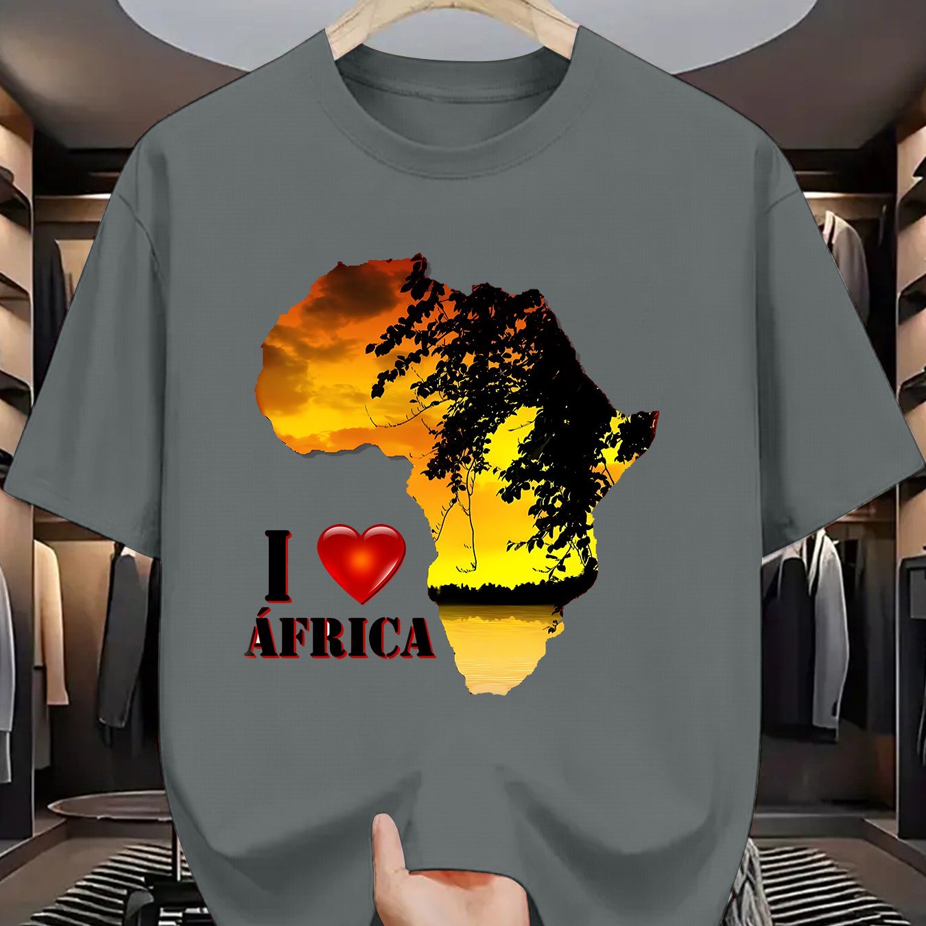 TEMU Trendy Printed T-shirts For Men, Regular Standard Fit Comfortable Short Sleeve Casual Tee, Versatile Outfit Top
