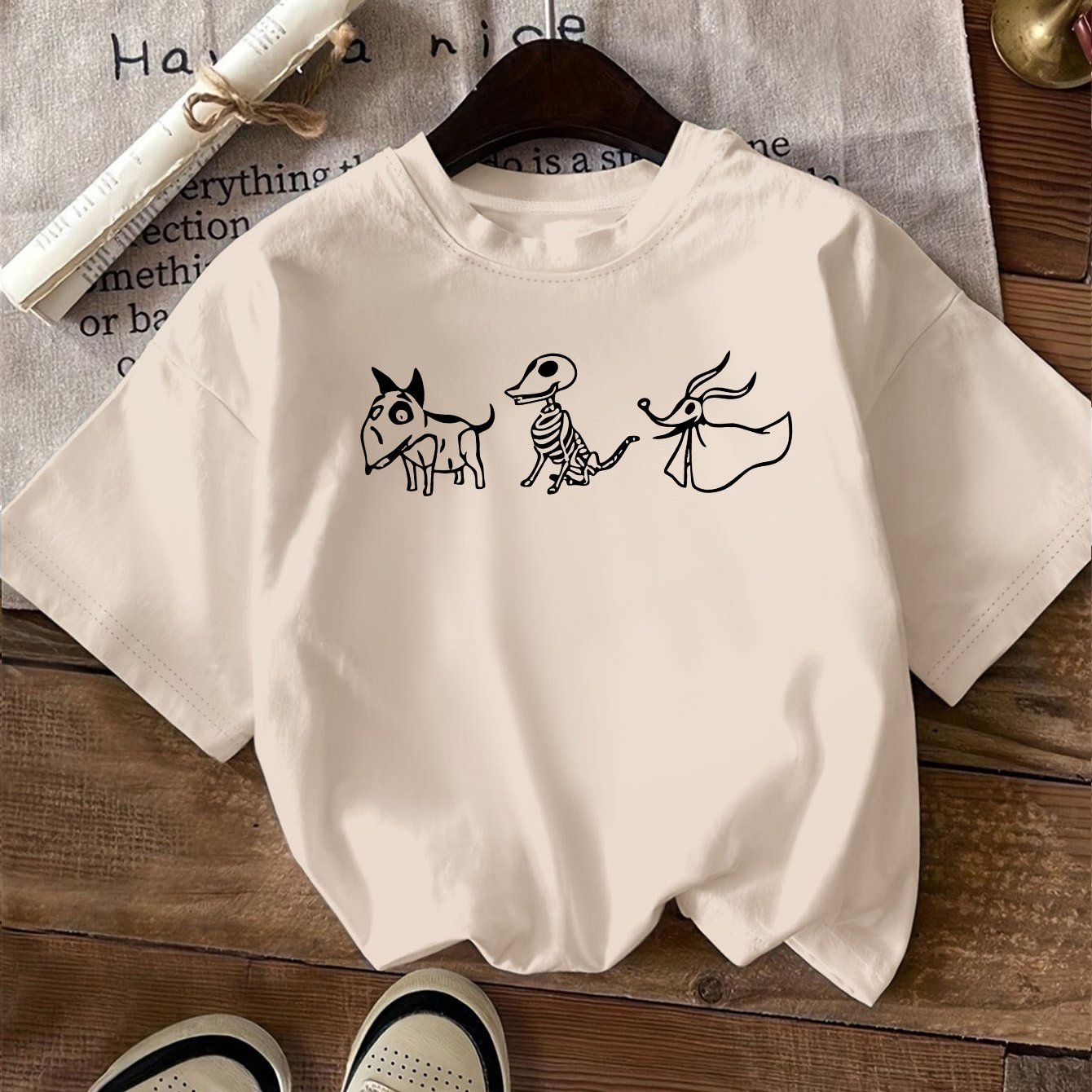 TEMU Camiseta Y2K con estampado geométrico humorístico, top casual de cuello para mujer, ideal para y verano