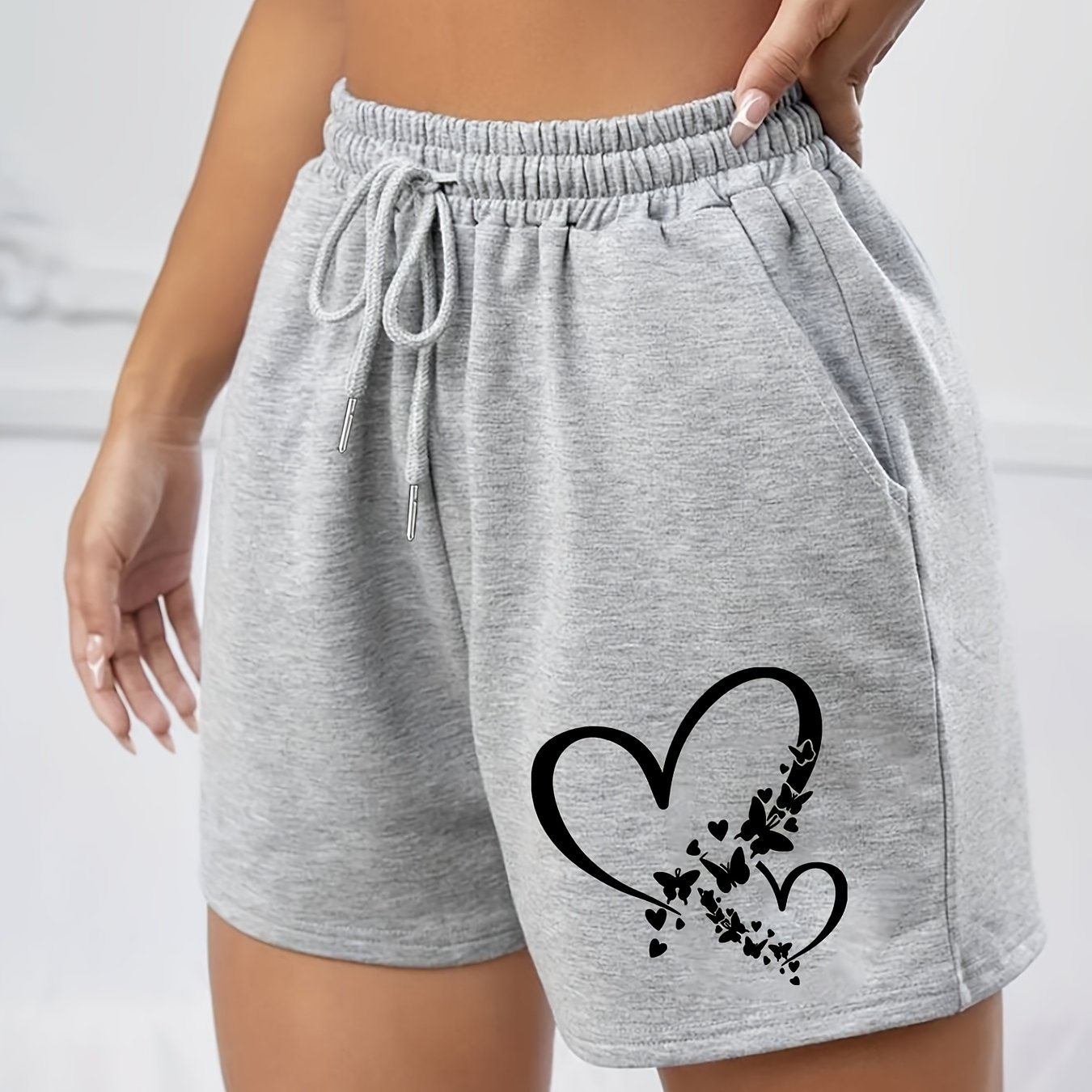 TEMU Women's Casual Retro Sports Shorts With And Trendy Patterns For A Look