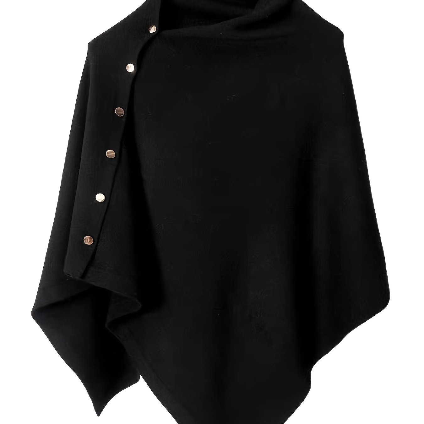 TEMU Talla Grande - Chal de Mujer Talla Grande, Diseño de Botones, Outfit Diario para Ir al Trabajo, Ropa de Abrigo Versátil de , Múltiples Colores