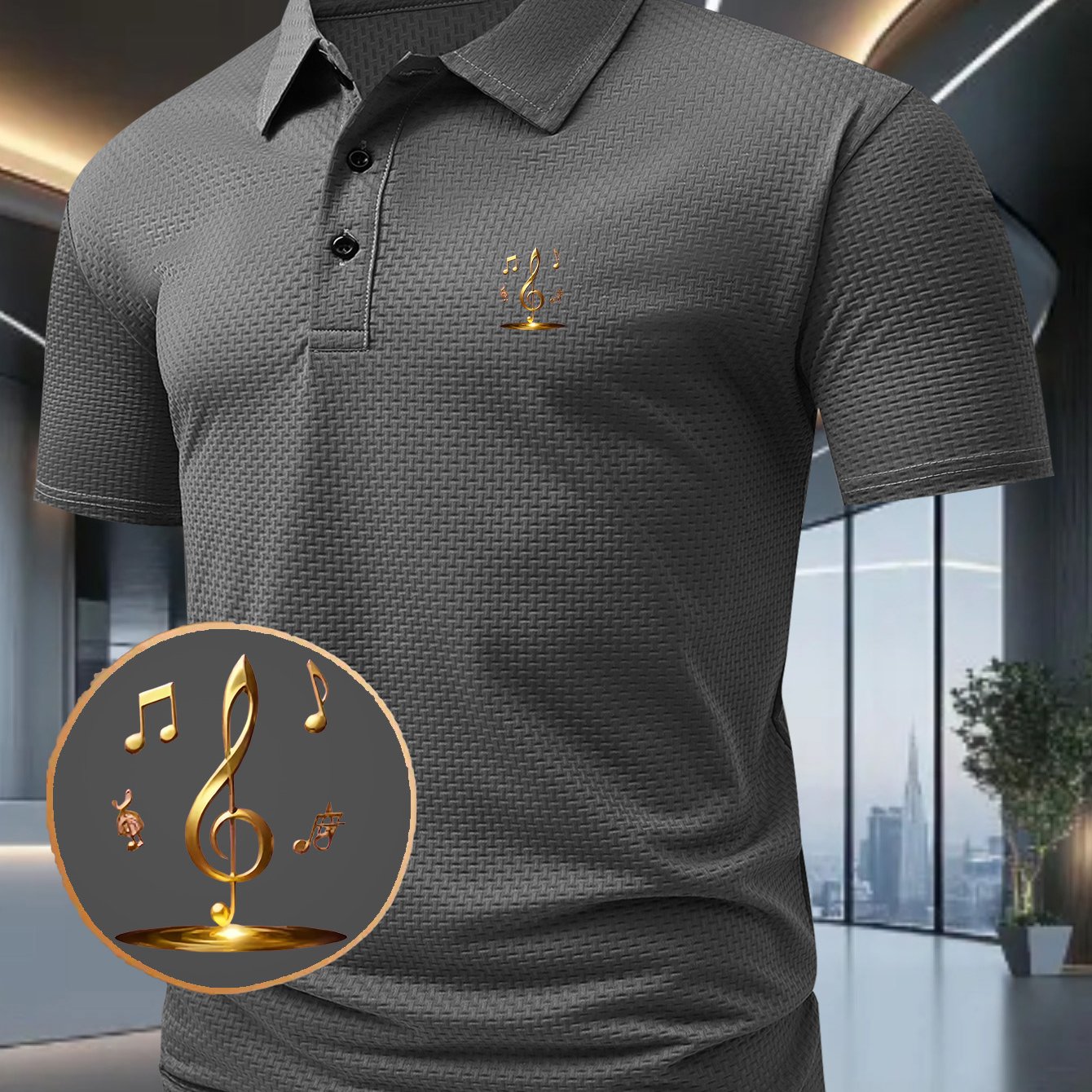 TEMU G886-tu Summer Fashion Men's Casual Short-sleeve Shirt, Printed Top, Suitable For Sports And Daily Wear, Durable Fabric
