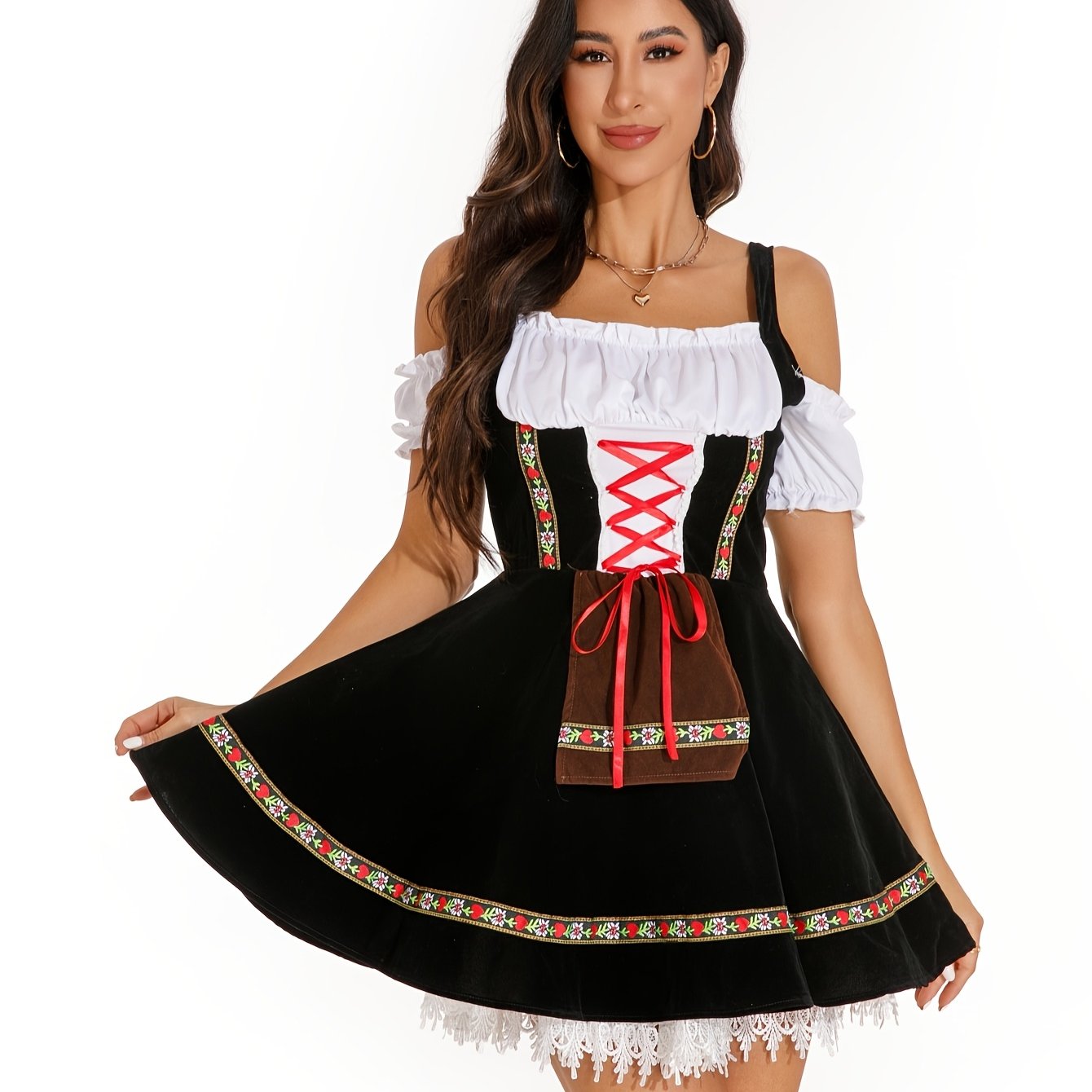 Temu – TEMU Oktoberfest Costumes Women’s Dirndl Dresses German Dresses For Oktoberfest Festival Costume Beer Carnival