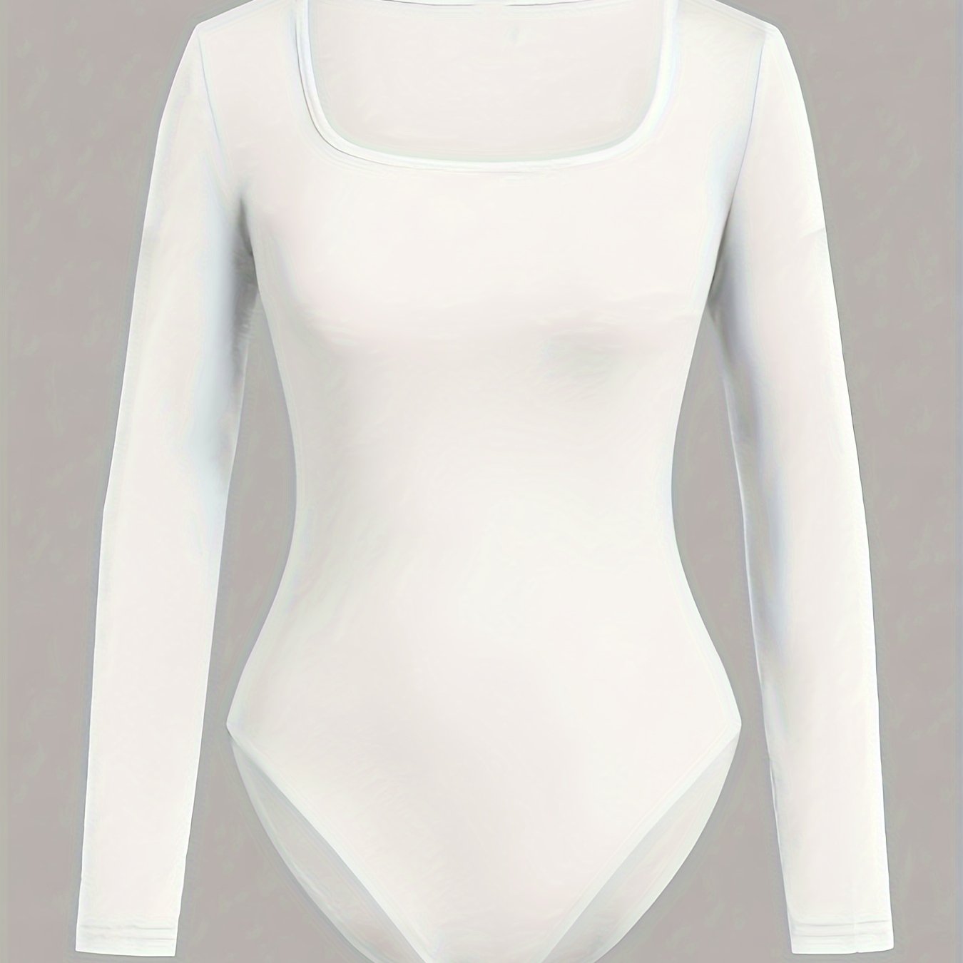 Image of Girls' Base Layer Long Sleeve Square Neck Solid Fitted Tight Dress, Tight Dress And Bodysuit -match