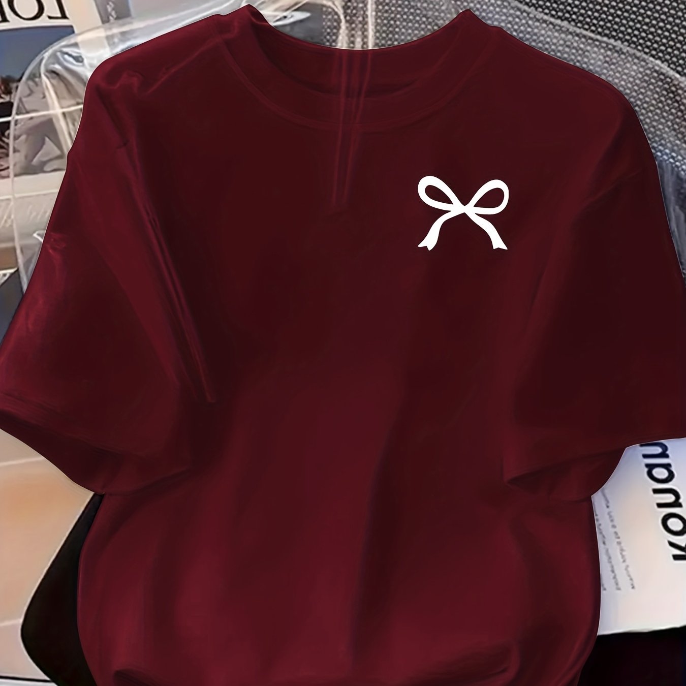 E-shop Beliebte T-Shirts – Frühling/Sommer neue Modetrend Damen Kurzarm Rundhals-T-Shirt vielseitige trendige Marken-Oberteile