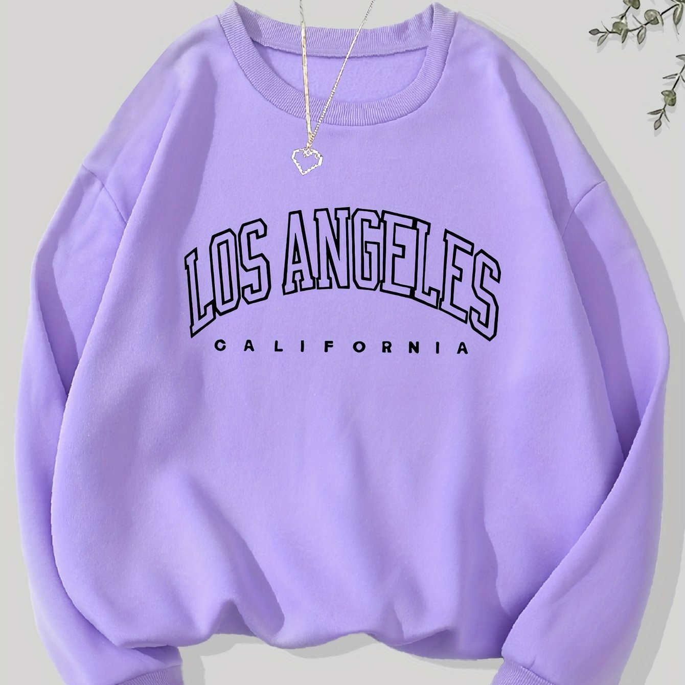 TEMU Letter Print Sweatshirt, Crew Neck Casual Sweatshirt For Winter & Fall, Women's Clothing