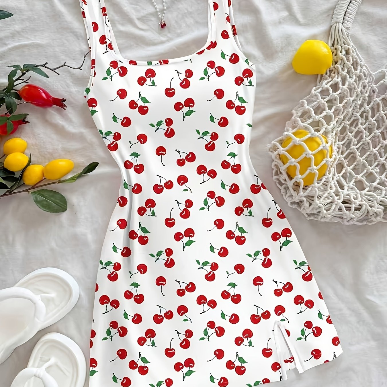 TEMU Vestido camisero ajustado con estampado de para mujer, ideal para fiestas, , vacaciones y playa