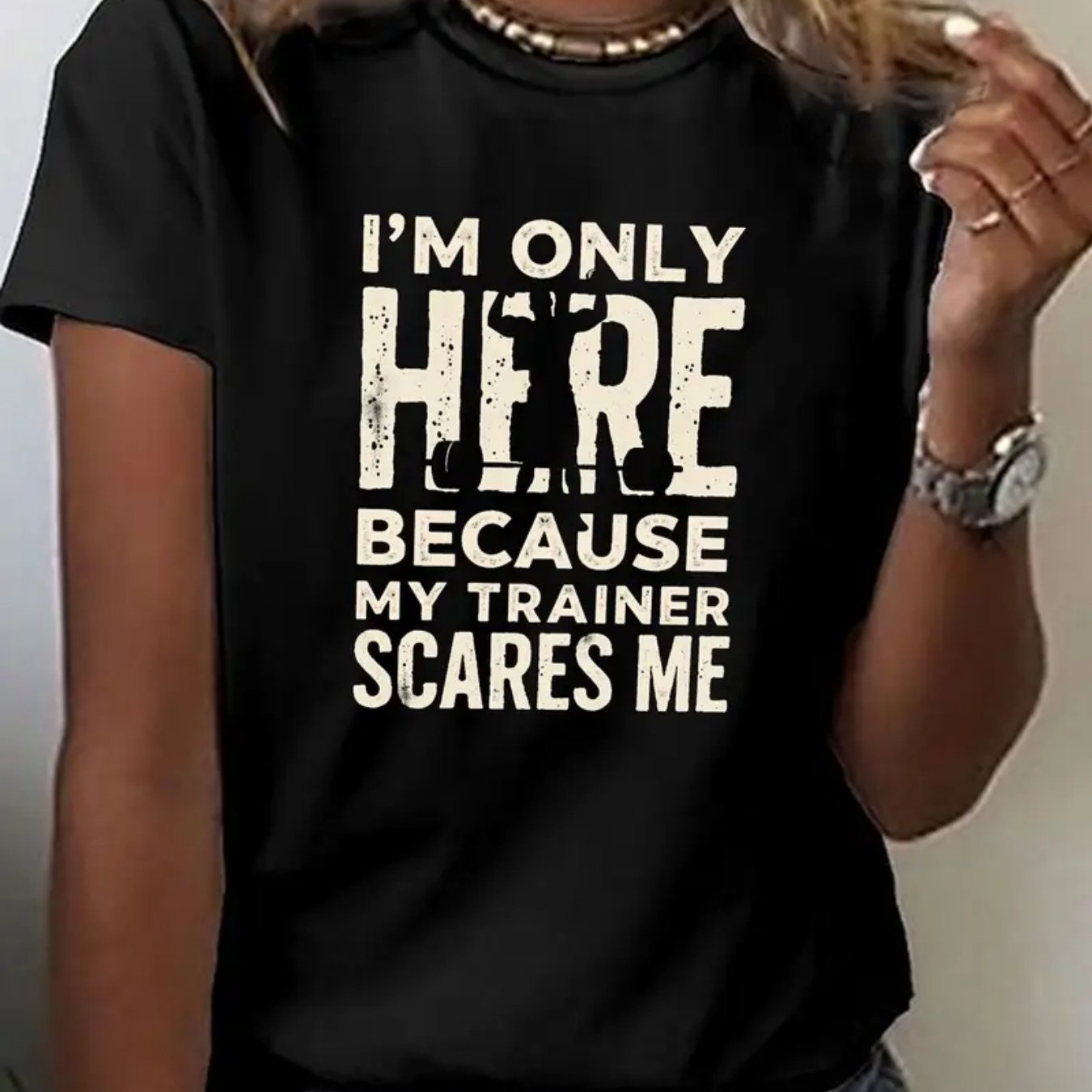 TEMU Women's "i'm My Me" Graphic Tee - Spring Summer Casual Short Sleeve Crew Neck, Casual Outfit | Fun Quote Shirt | , Women's T-shirt