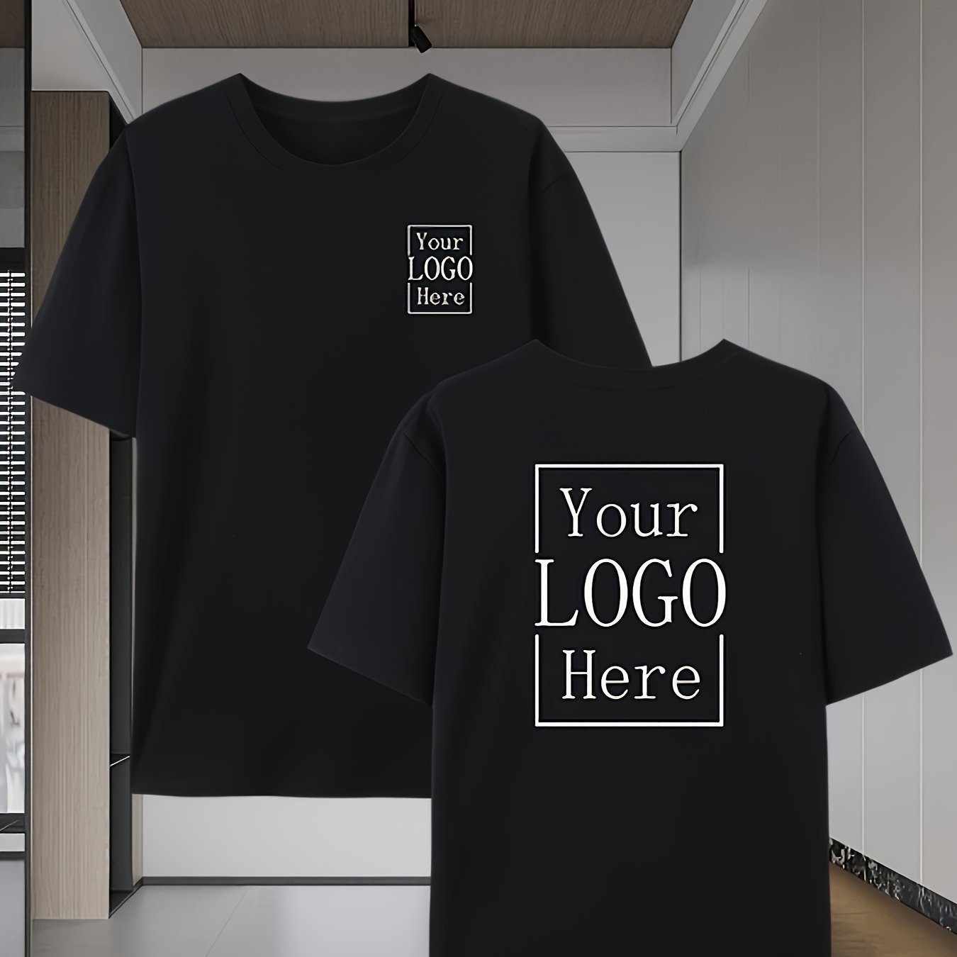TEMU Value-for-money Custom T-shirts - Personalize With /text, , Suitable For Office, Events, - Essential Attire For Employees And Brand , Business