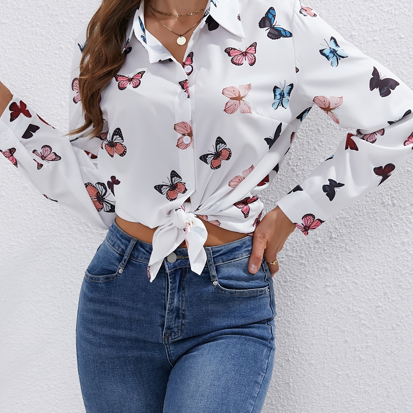 TEMU New Elegant And Fashionable Print Shirt