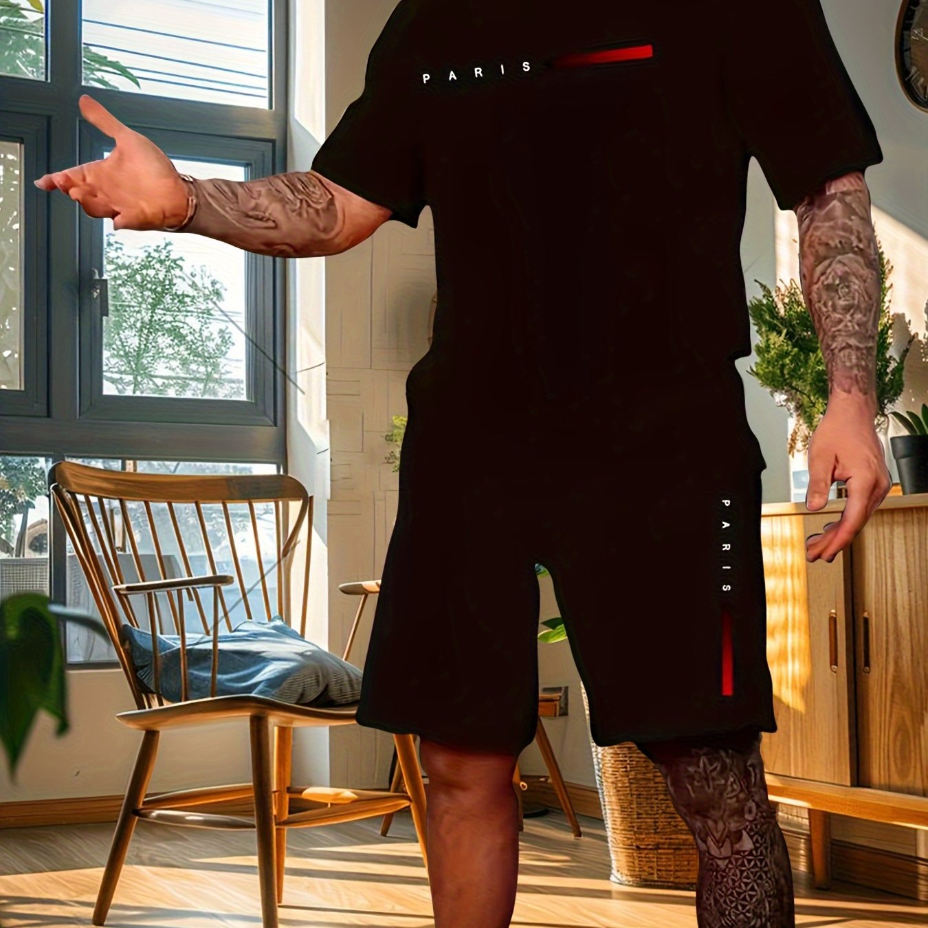 E-shop Herren Freizeit-Sportanzug mit modischem Logo – [Cen Han Auswahl]