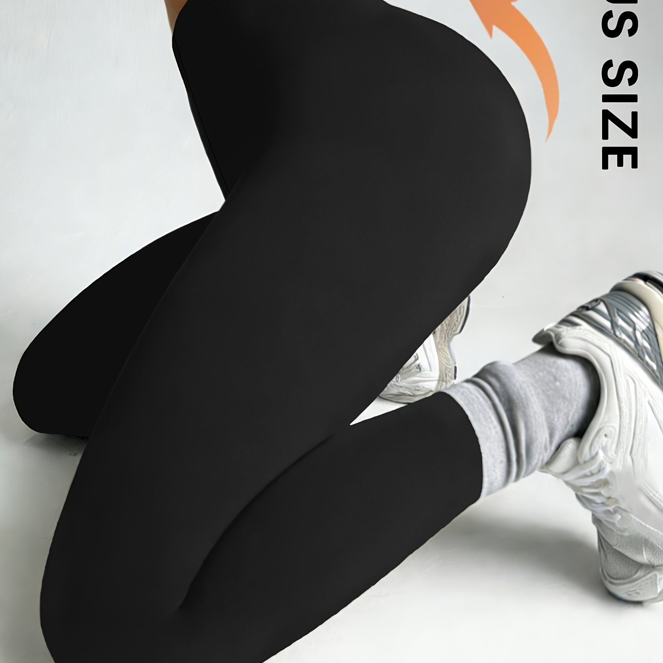 TEMU Plus Size Super Leggings For Women, No See Through Workout Yoga Running Athletic Leggings