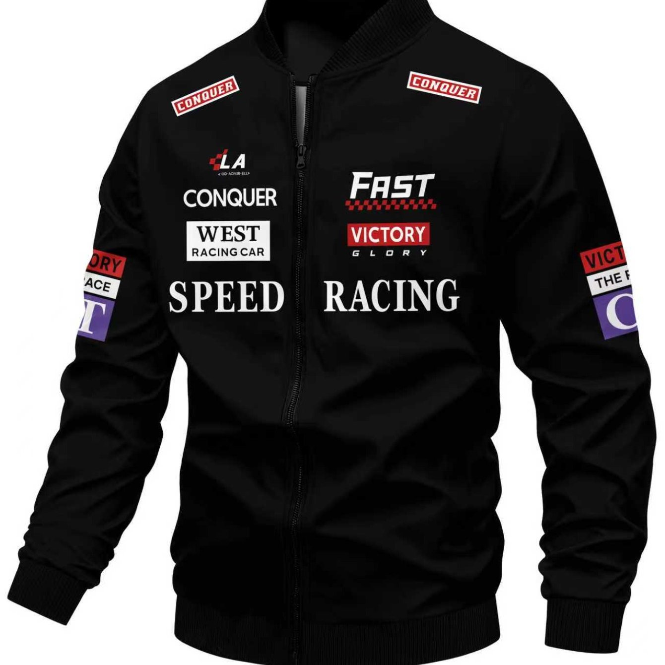 TEMU Men's Stylish Casual Sports Print Jacket, Jacket For Men, Men Jacket, Men Jacket Autumn