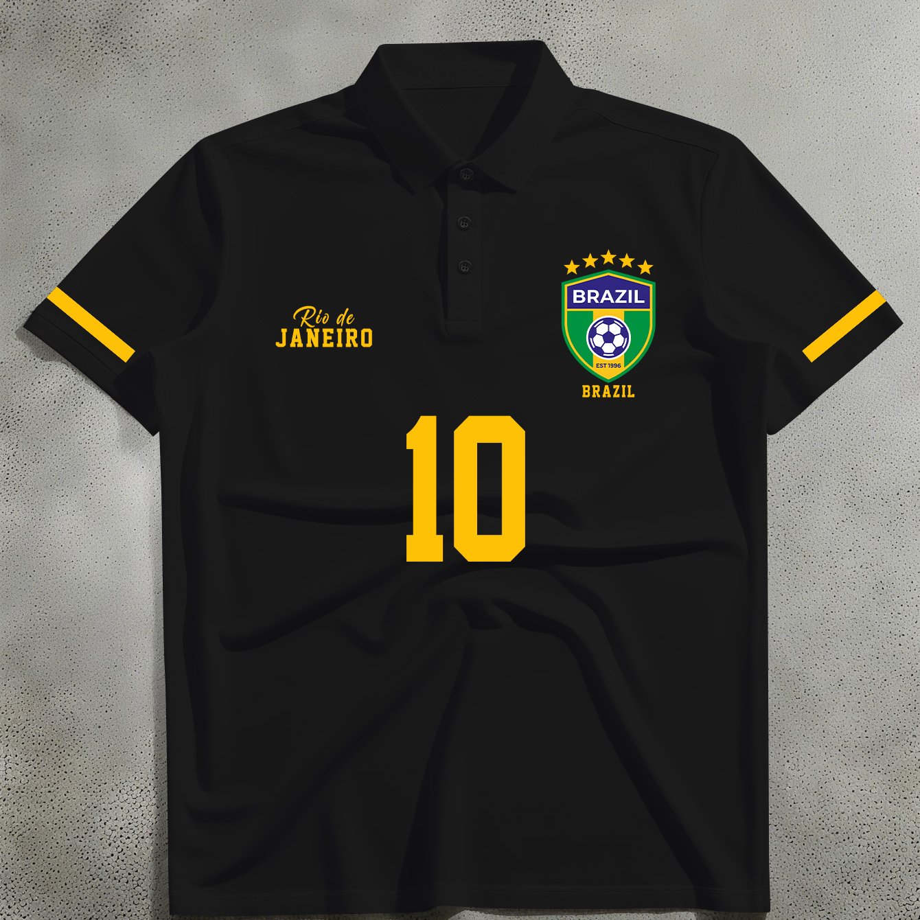 TEMU Men's Short-sleeve Shirt, Casual Trendy Style With English Text And 10 On The Shirt