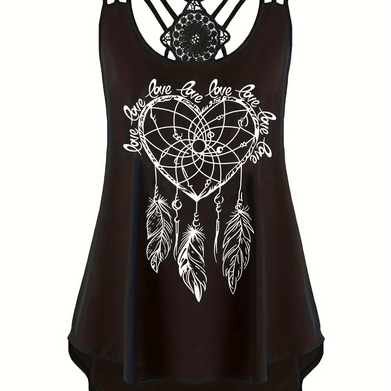 Plus Size, Solid Color Large Size Lace Suspender Waistcoat For Women