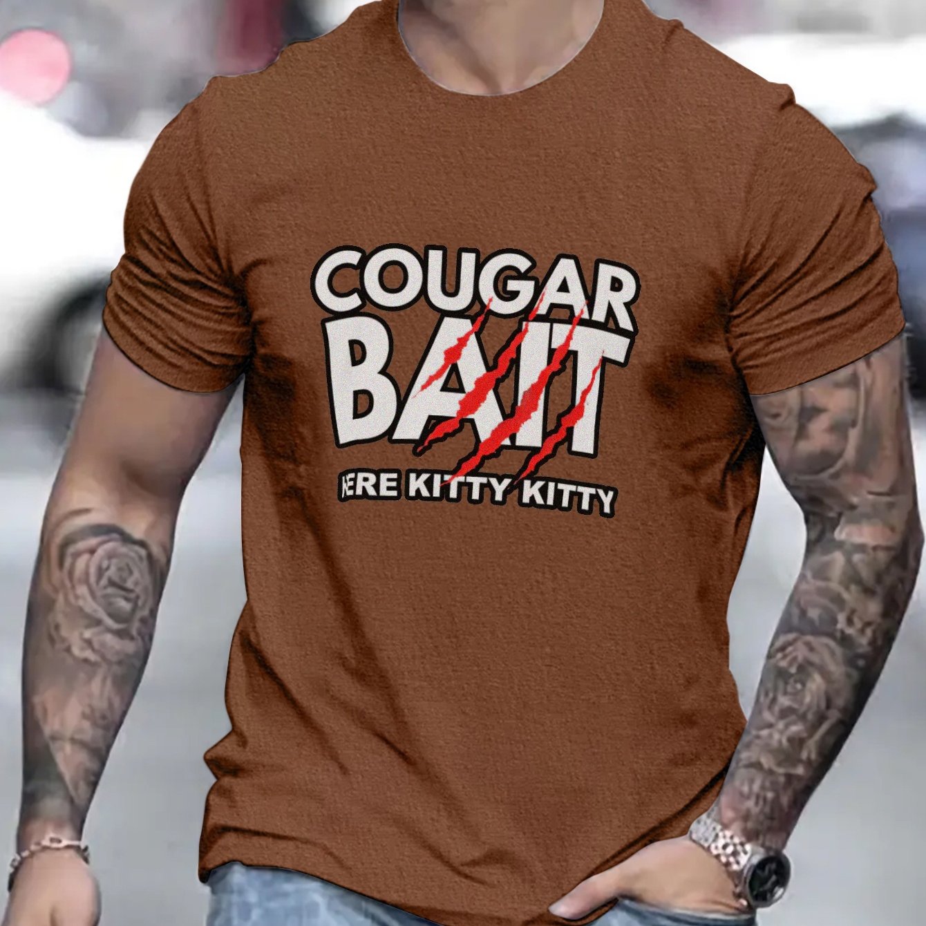 Bait Dirty Joke Print T Shirt Tees Men Casual Short Sleeve T