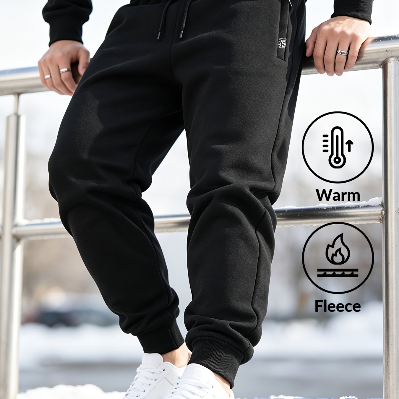 TEMU Trousers For Men High Quality | Options . Men's Fashionable Autumn/winter -lined Athletic Joga Pants, Warm Casual Long Pants Suitable For Winter