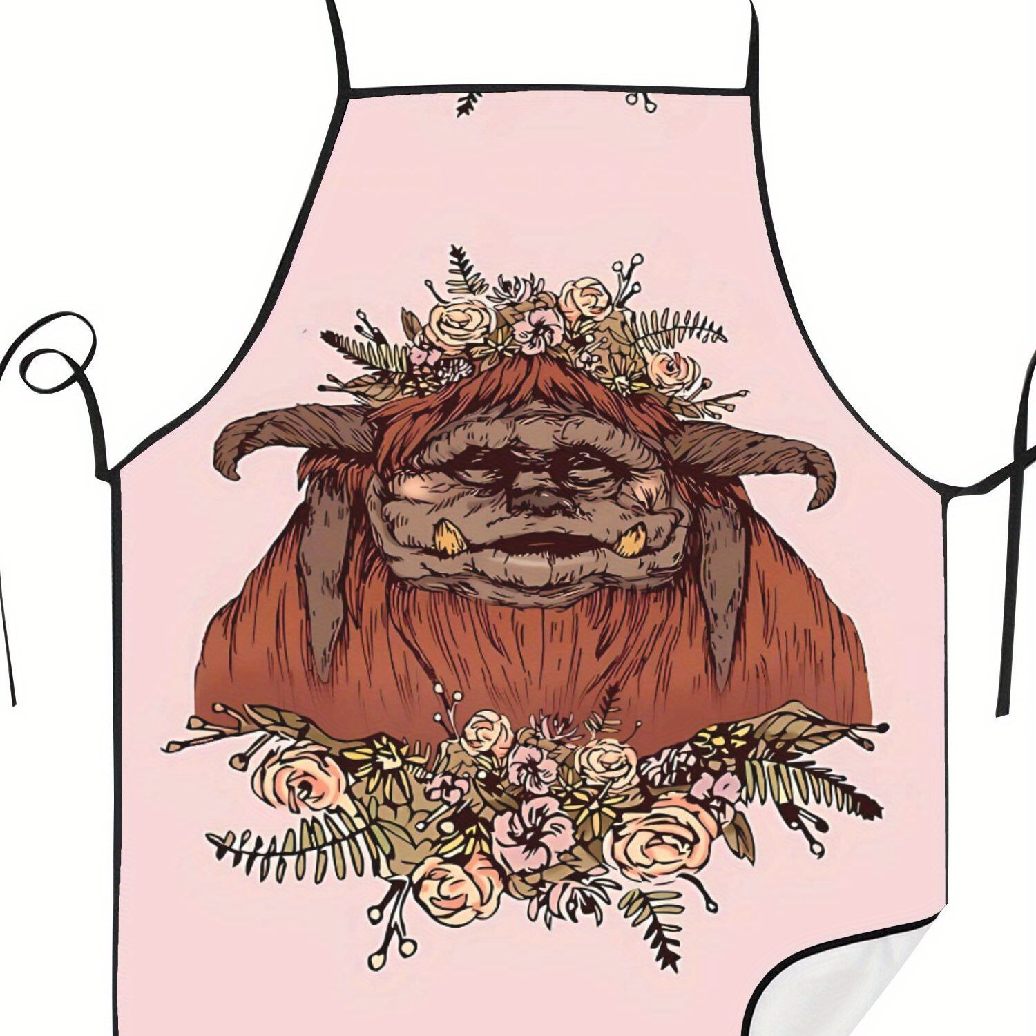 TEMU Labyrinth Apron Woman Printed 2d Print Design