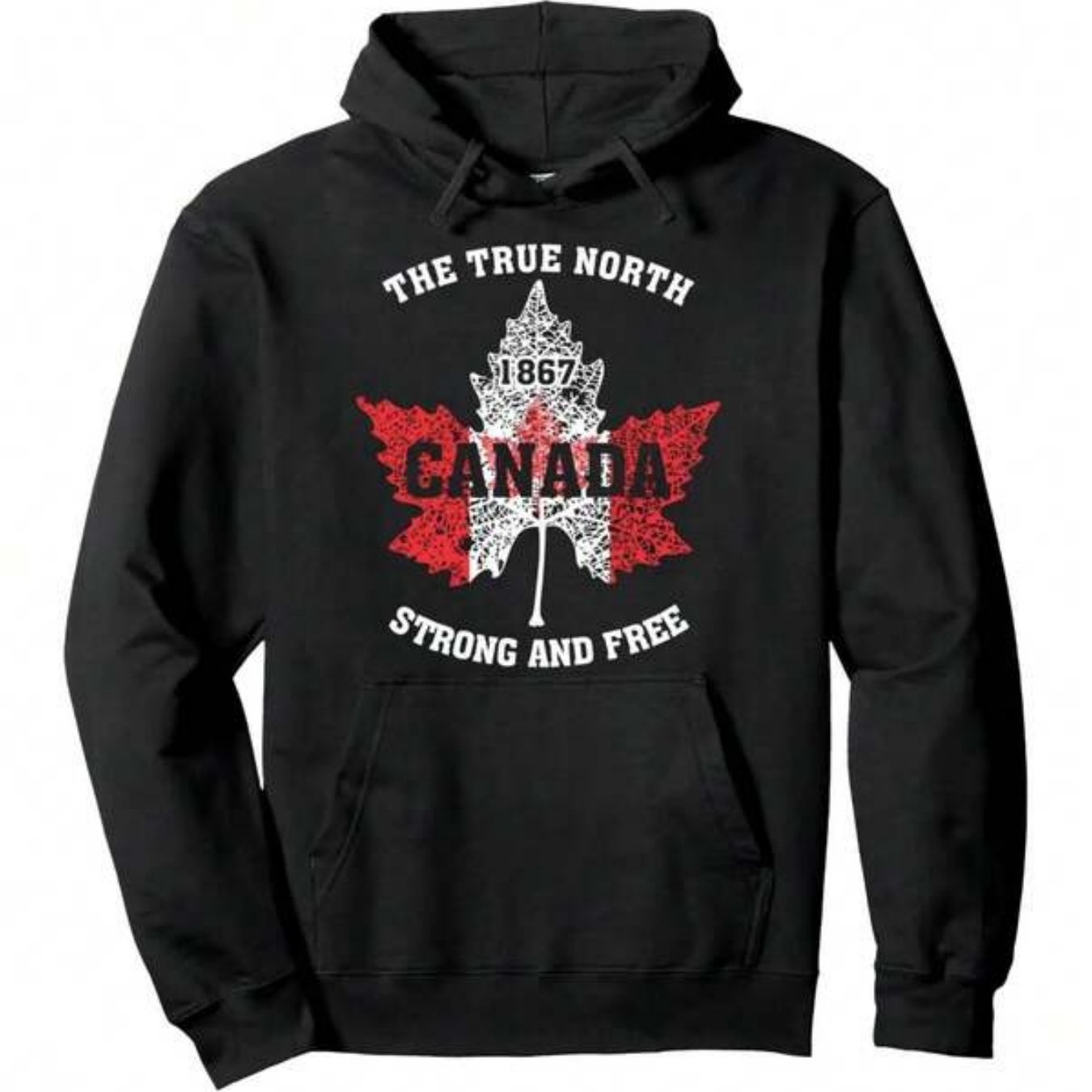 TEMU Sweat à capuche Canada, articles tendance automne-hiver, pas pour cadeau, pour hommes, parents, amis, coupe ample et souple, pull noir, tricot