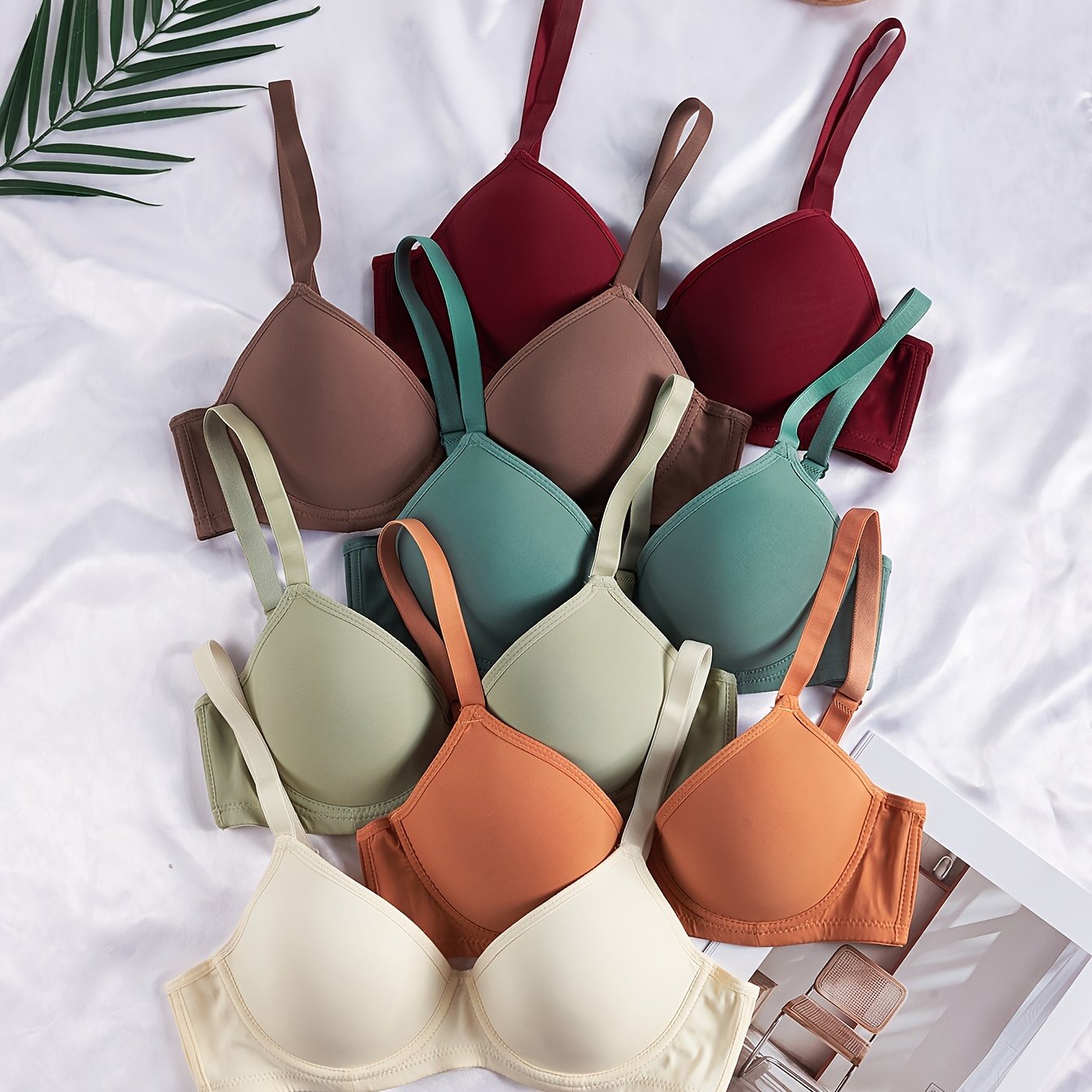 Image of Set Of 6 Seamless Everyday Bras With Feel