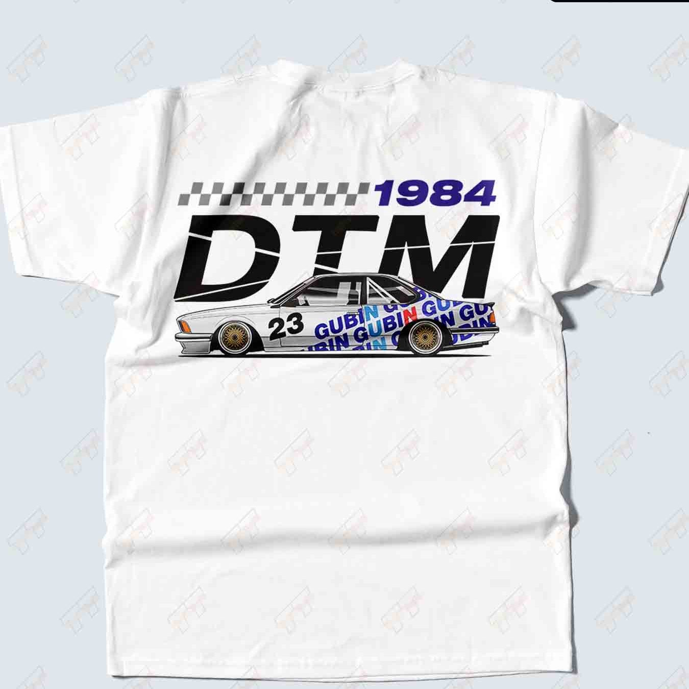 Dtm 1984 Touring Car Racing Back Print 100% Tee Plus Size T-shirt