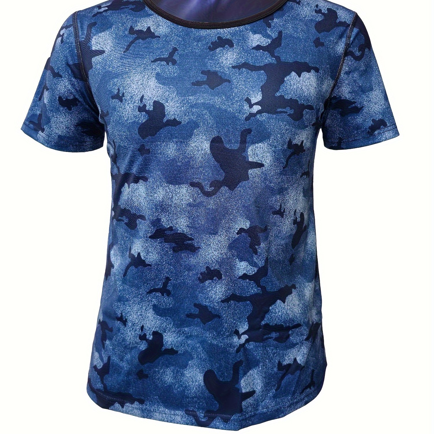 MP Men's Adapt Camo Short Sleeve T-Shirt, Blue Camo