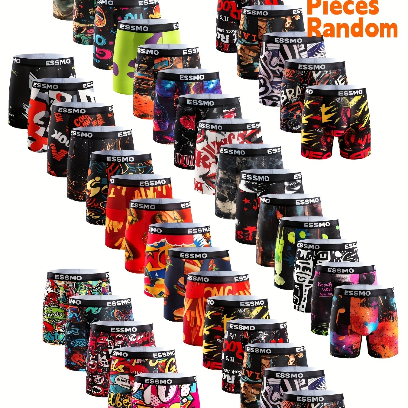 10 Pairs Of Long Shorts In Random Colors