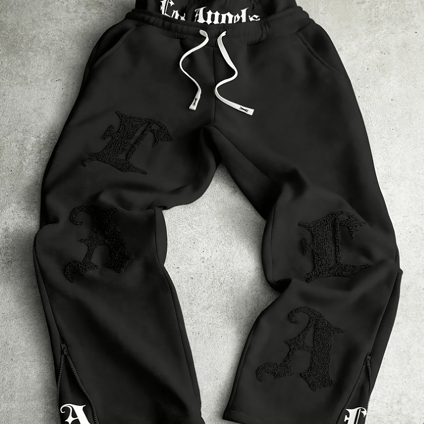 TEMU Men's Casual Pants With Double Waist Design, Street Style, Loose Version, A Gift For Boyfriend Or Husband, Suitable For ., New Season Pantalones