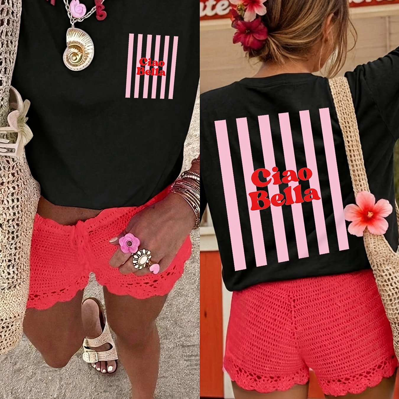 A Bella Pure T-shirt Women Size S T-shirt High Quality T-shirt Summer Beach Outfit For Who And Fun