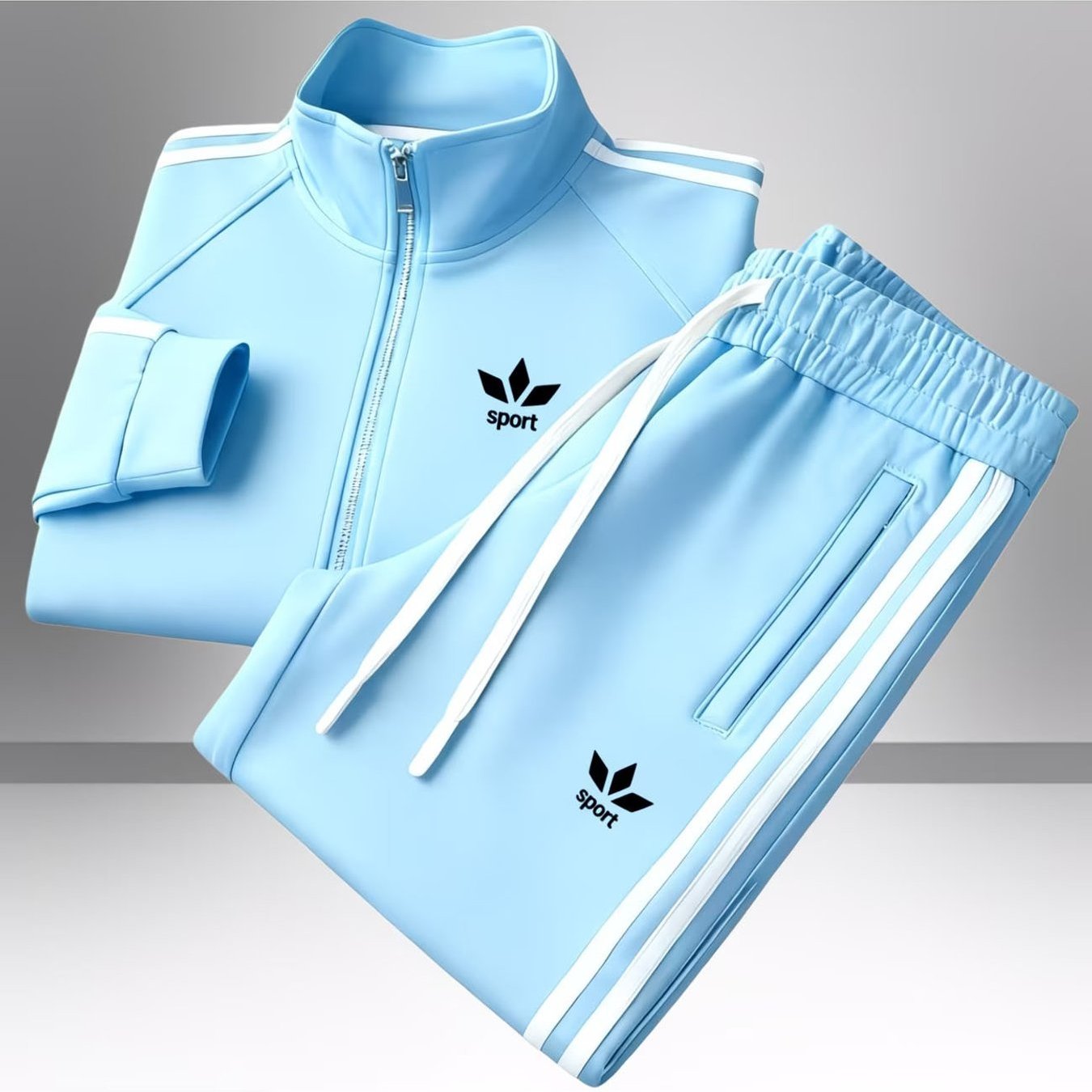Men's Fashion Casual Sporty Tracksuit Set With Striped Design For Adults Men Sportswear Casual Wear Street Style Fall Winter Trendy Outfit