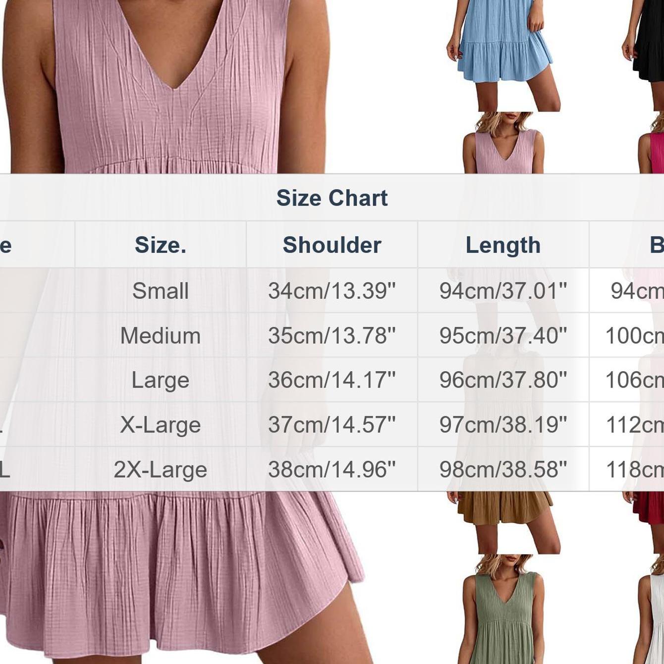 Image of Women's V Neck Short Sleeve Dress Casual Flowy A Line Beach Dress, Loose Sundress