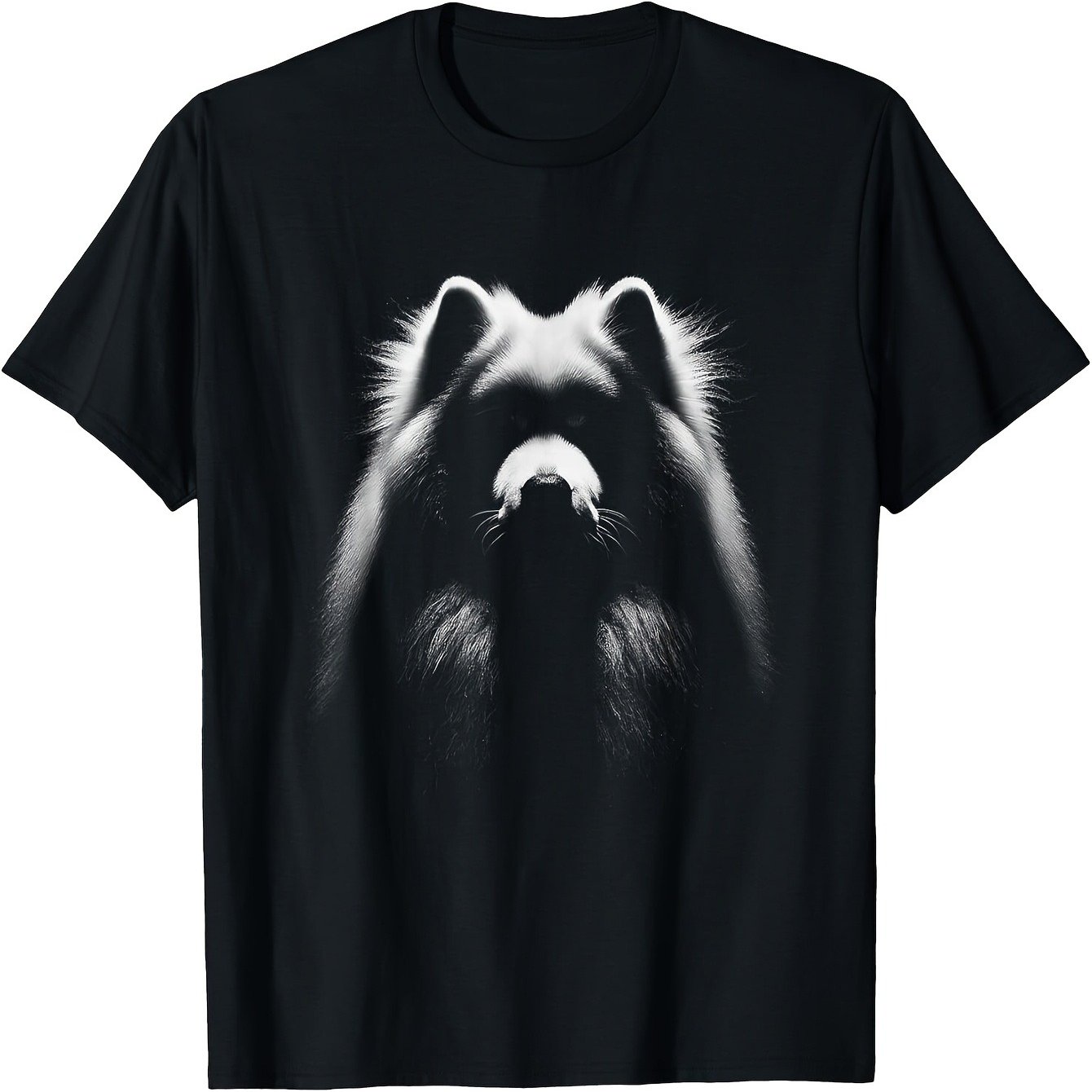 Men's & Women's Samoyed T-shirt - Minimalist Monochrome Samoyeds Breed Tee - Breathable Short Sleeve Shirt With Samoyed Print - Machine Washable Casual Streetwear For Pet Lovers - Round Neck Top