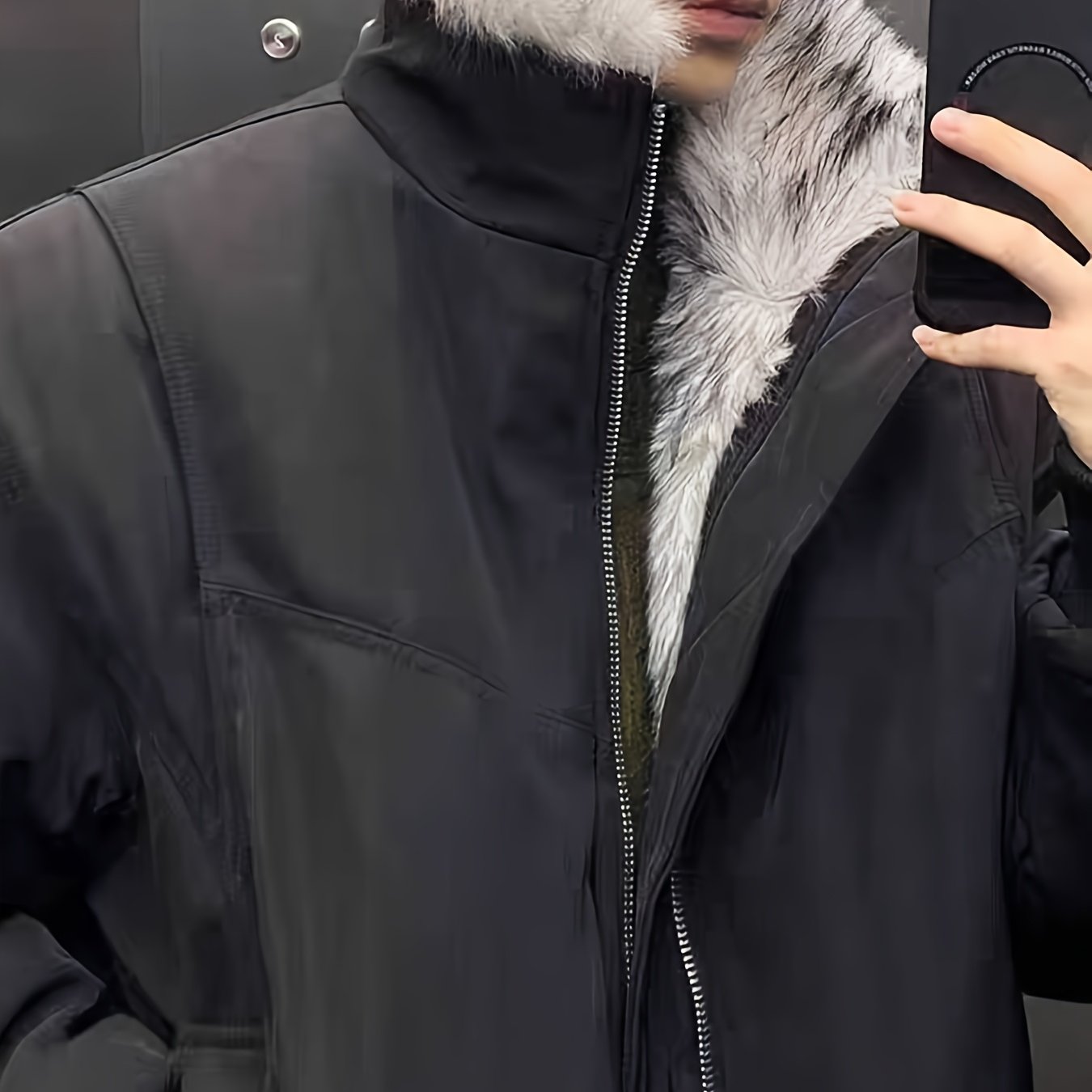 TEMU 아메리칸 빈티지 디컨스트럭트 재킷 패딩 코트 남녀공용, 고급 겨울 아우터웨어, 봄/가을/겨울 패션 브랜드 파일럿 루즈 스탠드 칼라 재킷