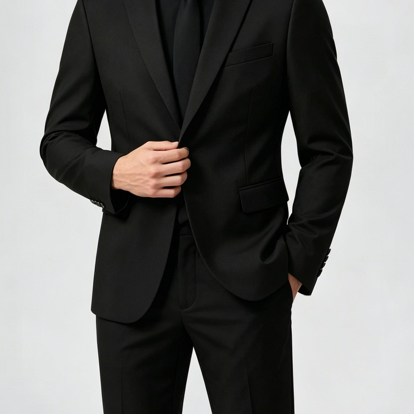 TEMU 2026 's Spring/autumn 2pcs Casual Suit Set, Long-sleeve Suit For Weddings, Business Meetings, And Casual Occasions, With Detachable Pocket