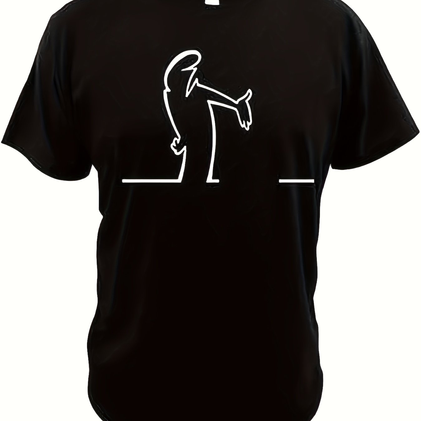 TEMU Lightweight Men's Graphic T-shirt, Short Sleeve Shirt With Design, Fun Gift For Best Friend, Breathable And Durable, Machine Washable - Unisex
