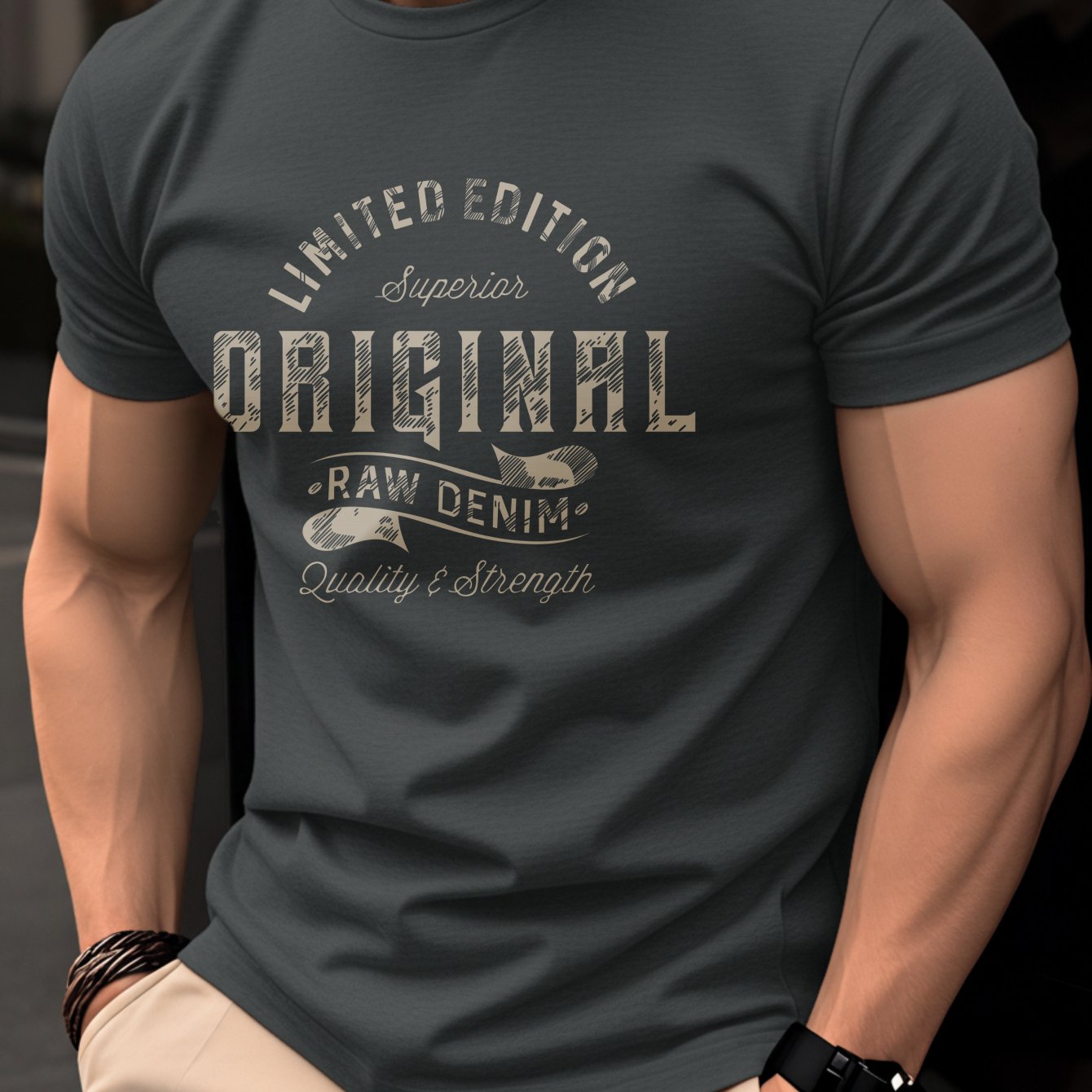 TEMU Heren T-shirt, Zomerse Top met Korte Mouwen, Trendy en Modieus Slim Fit, Veelzijdig voor Dagelijkse Vrijetijdskleding, Ademend, Vintage
