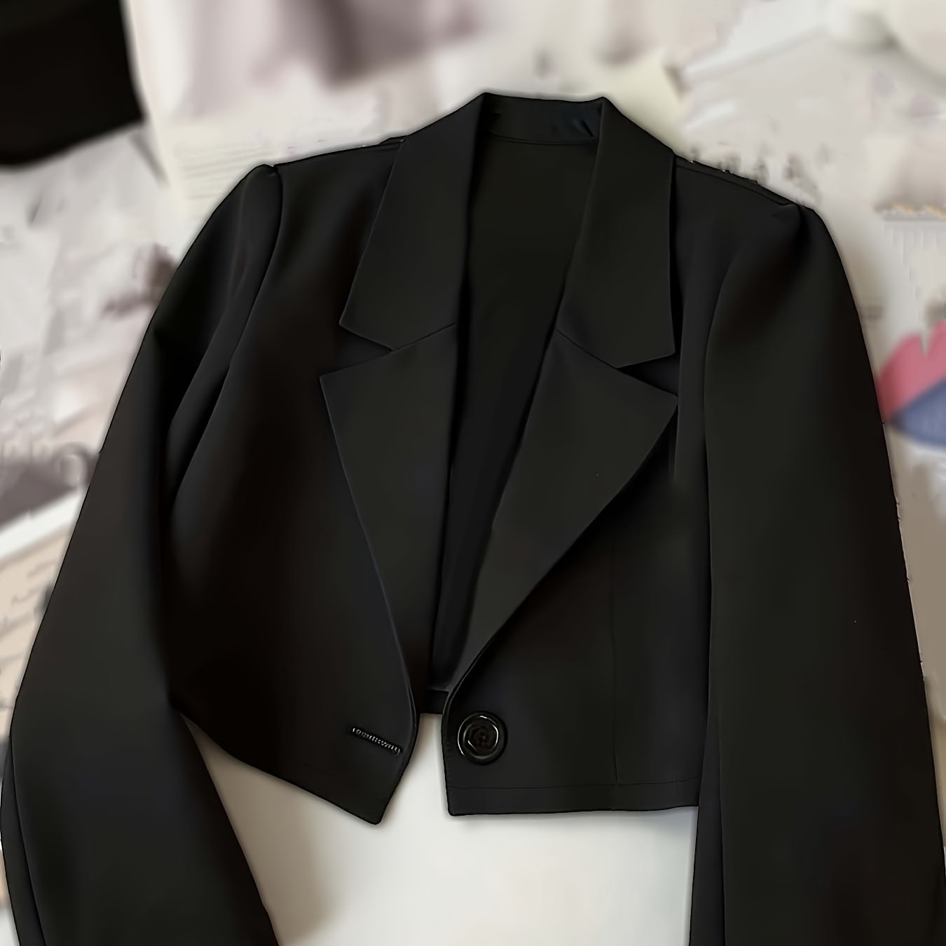 TEMU 【商品名】おしゃれで上品なショートブレザー