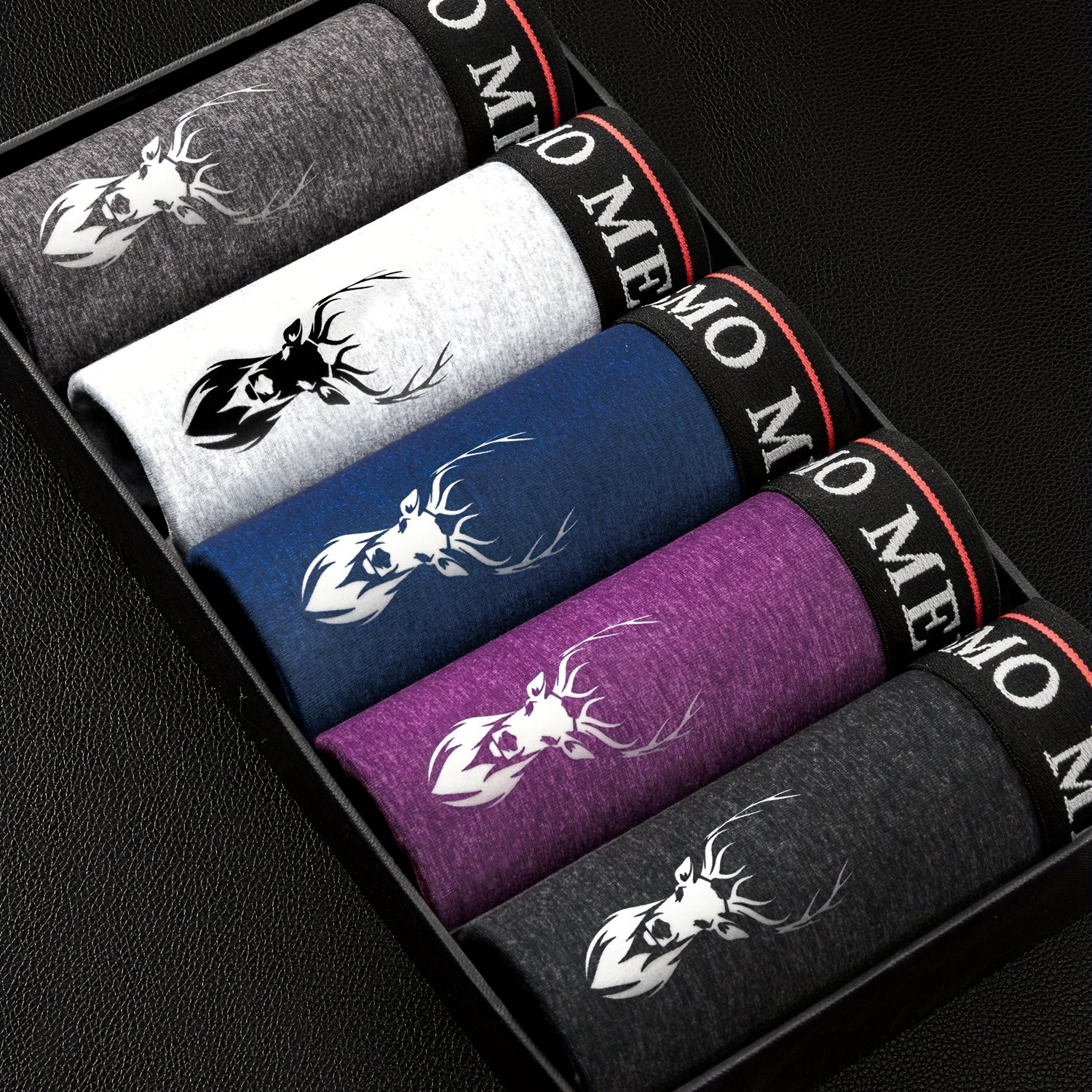 Image of 5pcs Set Of High-end Fashionable Thin Men&;s Boxer Briefs, Breathable Comfortable Stretchy Underwear,suit To Casual And Sport Wear