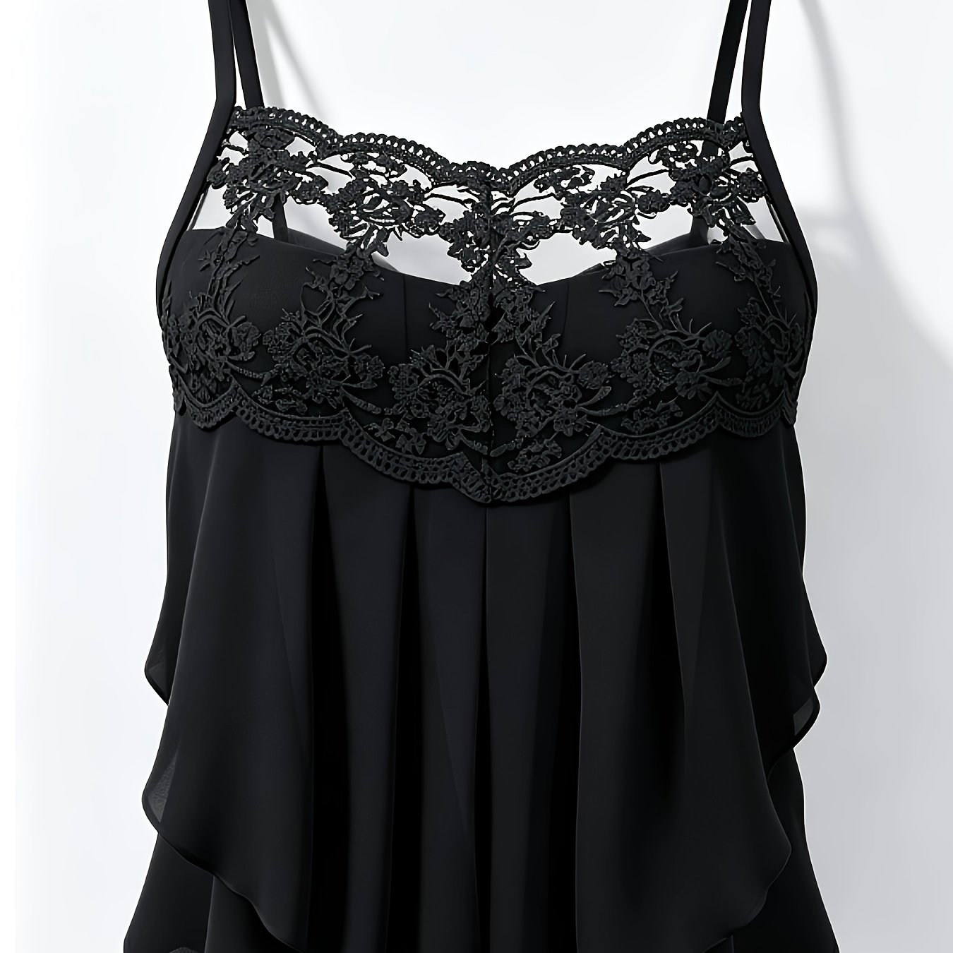 TEMU Spring And Summer Women's Lace Bralette Back Cover - Frill Sexy And Elegant Style Top - Versatile For Commuting And Daily Wear Design